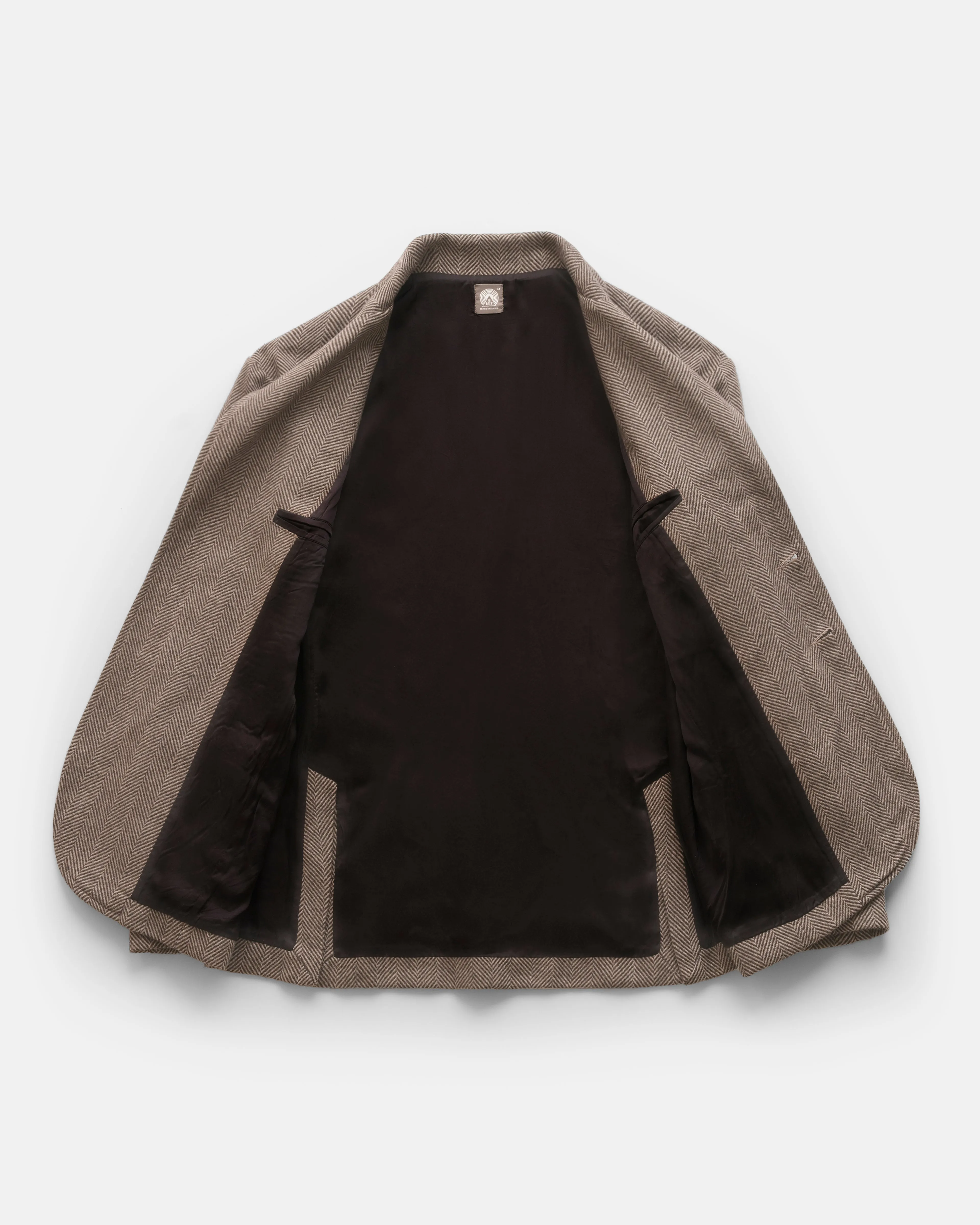 COSTA BLAZER - TONAL BROWN HERRINGBONE WOOL sold by 18 East product image thumbnail 5