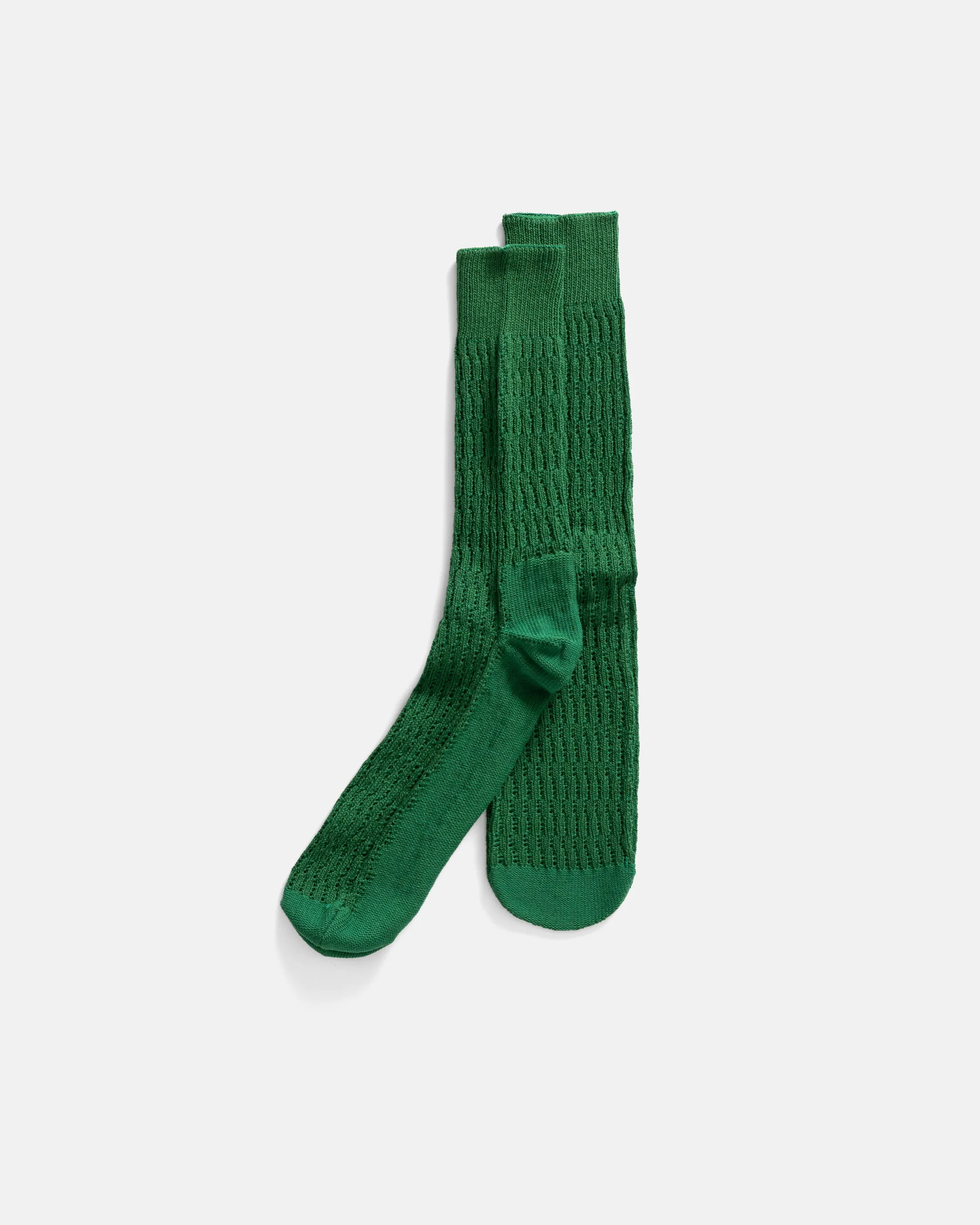 ROTOTO FOLK CROCHET SOCKS - GREEN sold by 18 East product image thumbnail 2