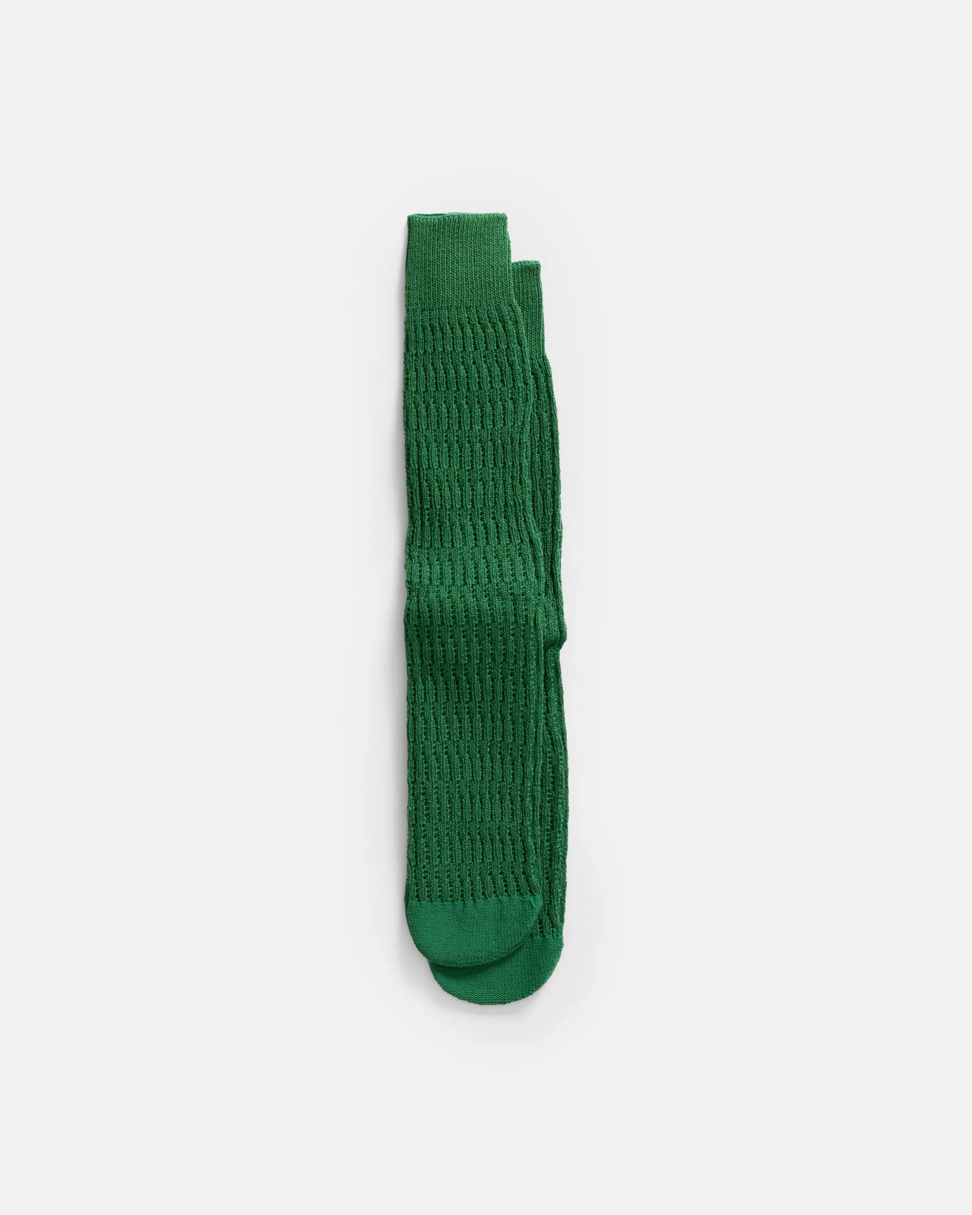 ROTOTO FOLK CROCHET SOCKS - GREEN sold by 18 East