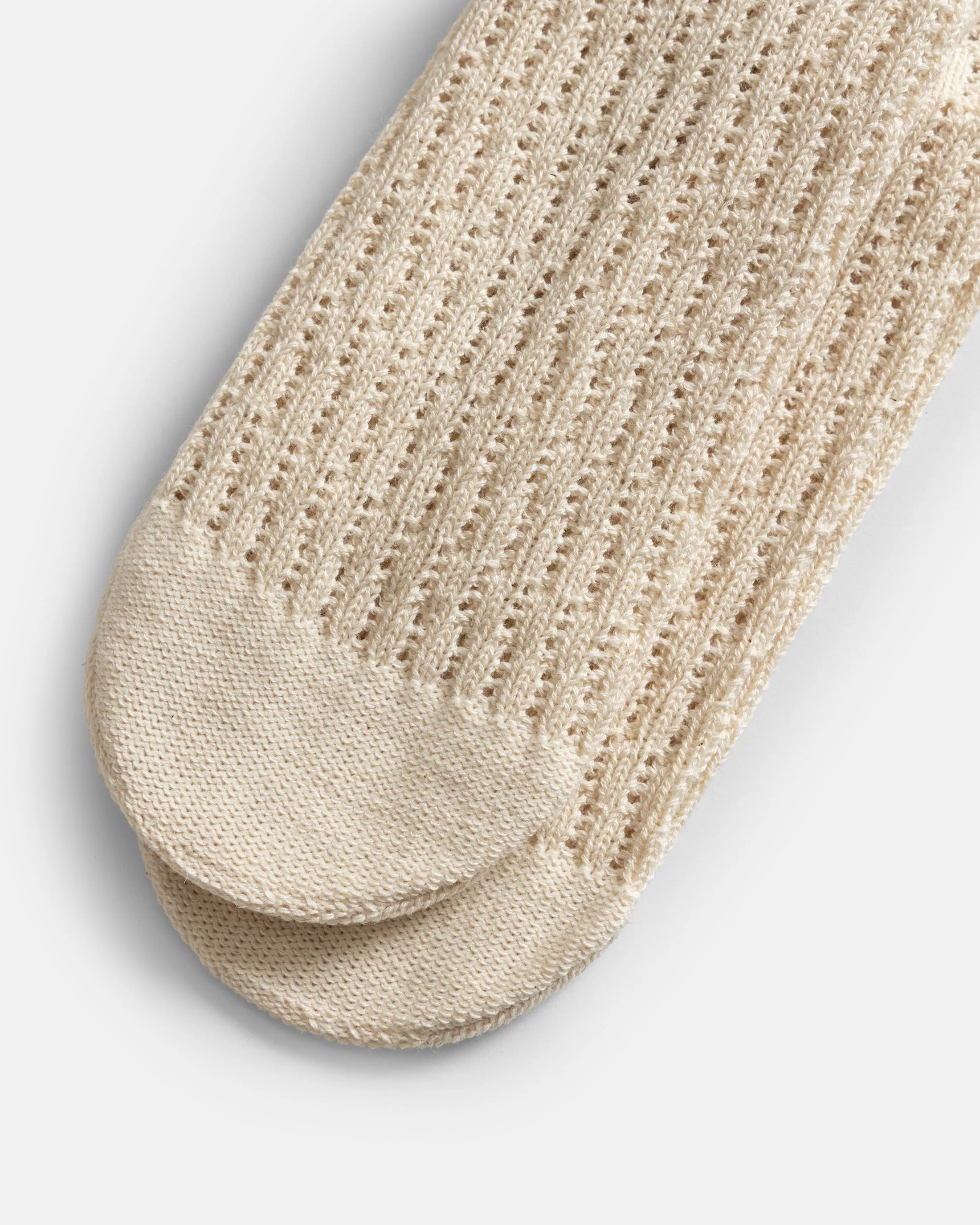 ROTOTO FOLK CROCHET SOCKS - ECRU sold by 18 East product image thumbnail 3
