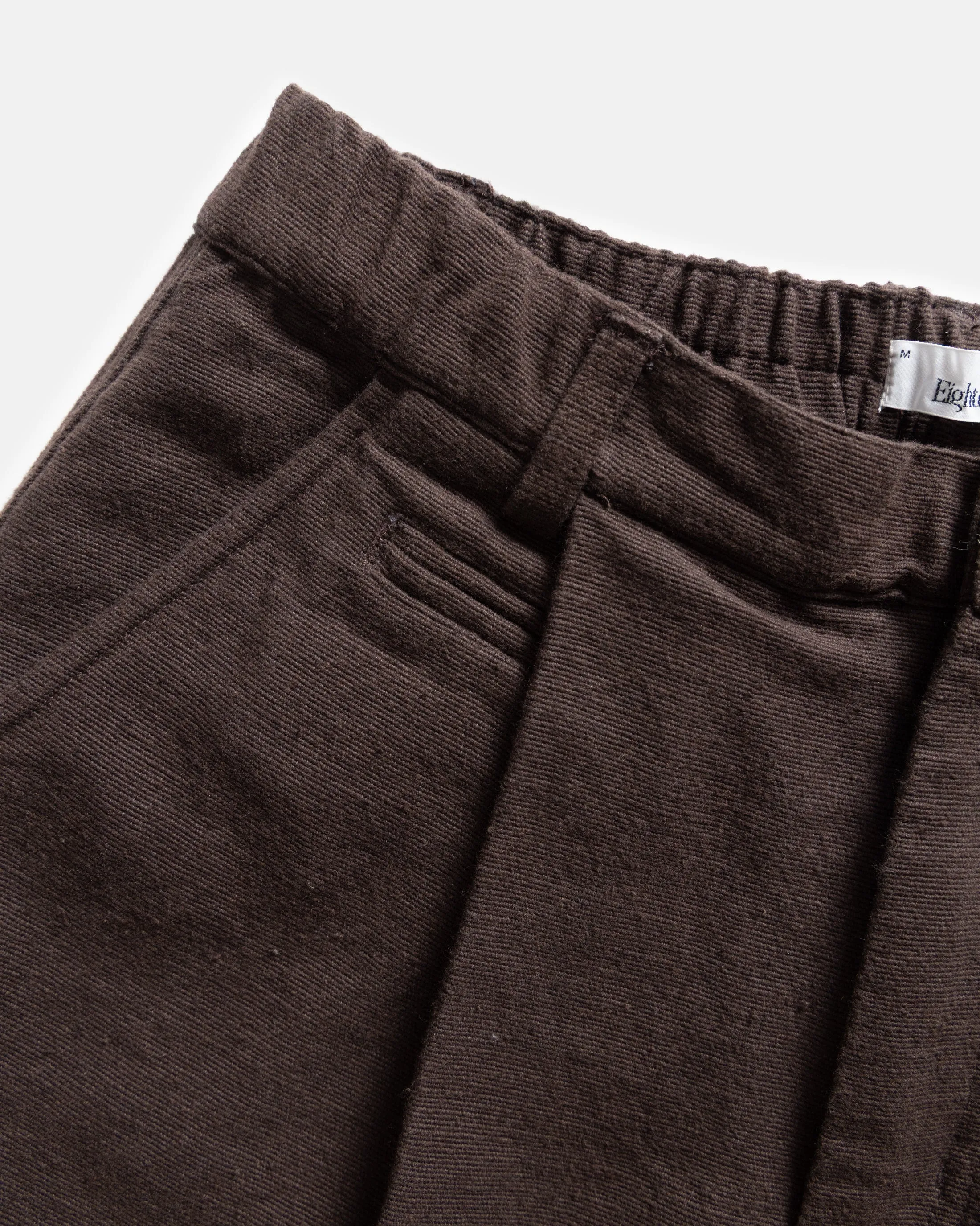 KELL PLEATED BIG PANT - CHOCOLATE TORTE HANDSPUN COTTON CANVAS sold by 18 East product image thumbnail 3