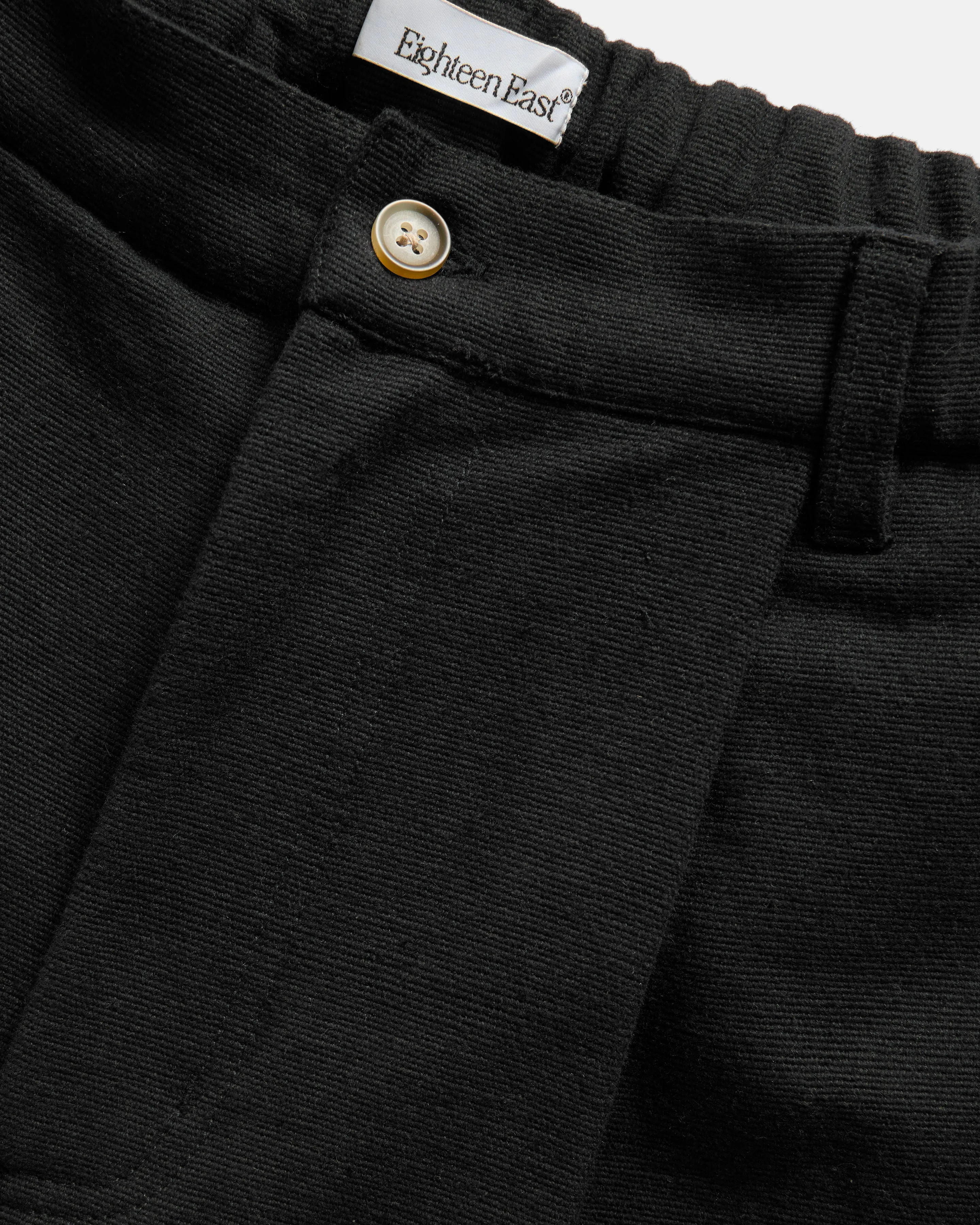 KELL PLEATED BIG PANT - BLACK HANDSPUN COTTON CANVAS sold by 18 East product image thumbnail 2