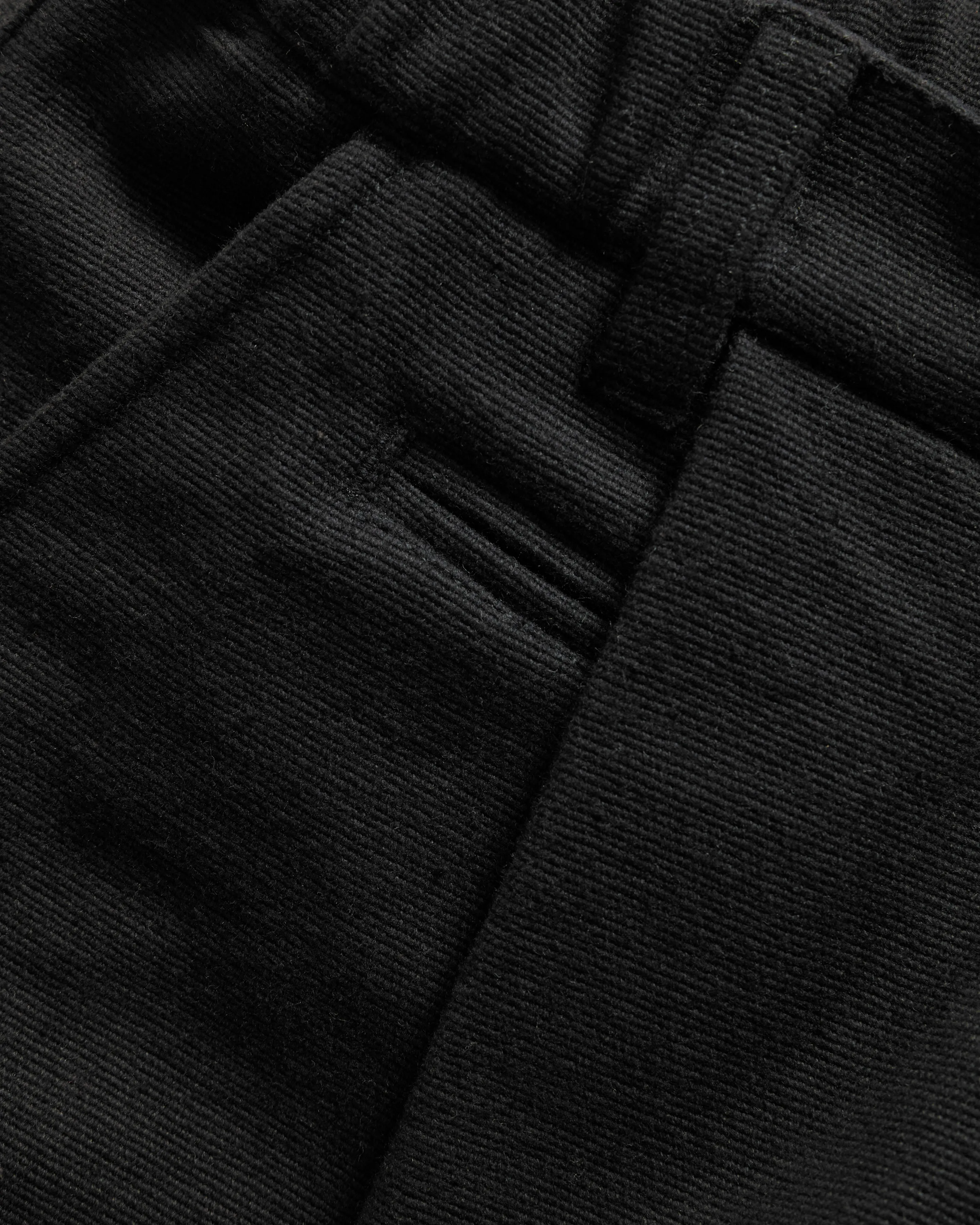 KELL PLEATED BIG PANT - BLACK HANDSPUN COTTON CANVAS sold by 18 East product image thumbnail 3