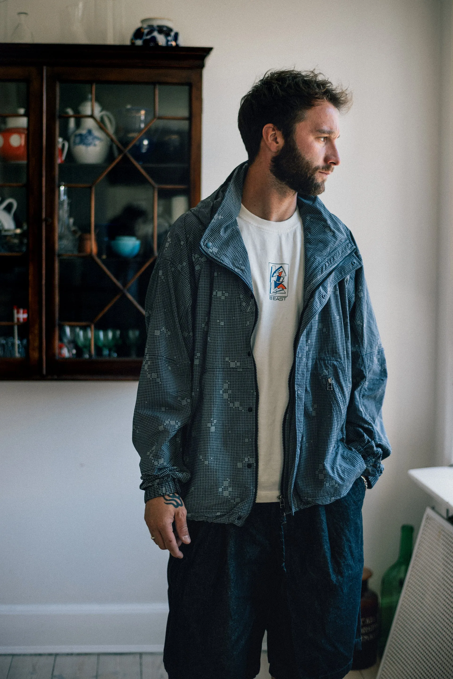 LINOCUT ALY TEE - WHITE 7.75 oz. ALL SEASON COTTON JERSEY sold by 18 East product image thumbnail 3