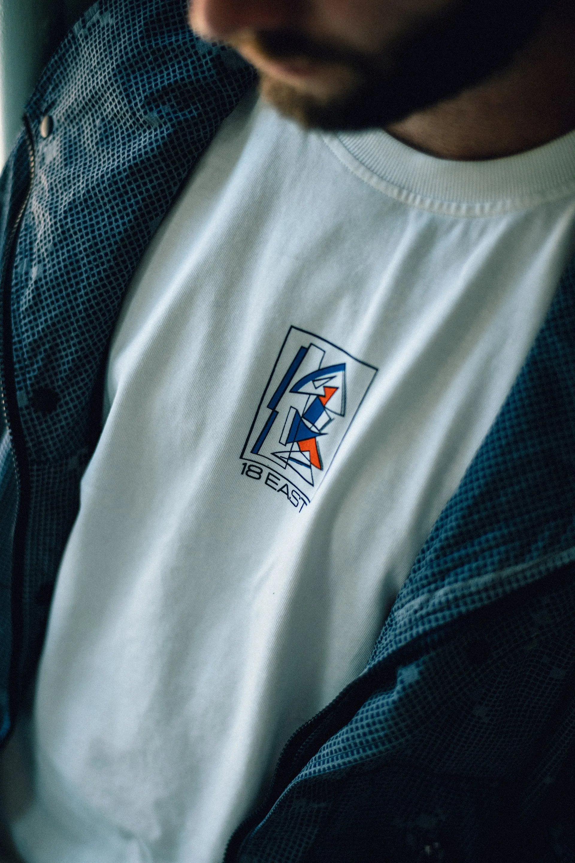LINOCUT ALY TEE - WHITE 7.75 oz. ALL SEASON COTTON JERSEY sold by 18 East product image thumbnail 5