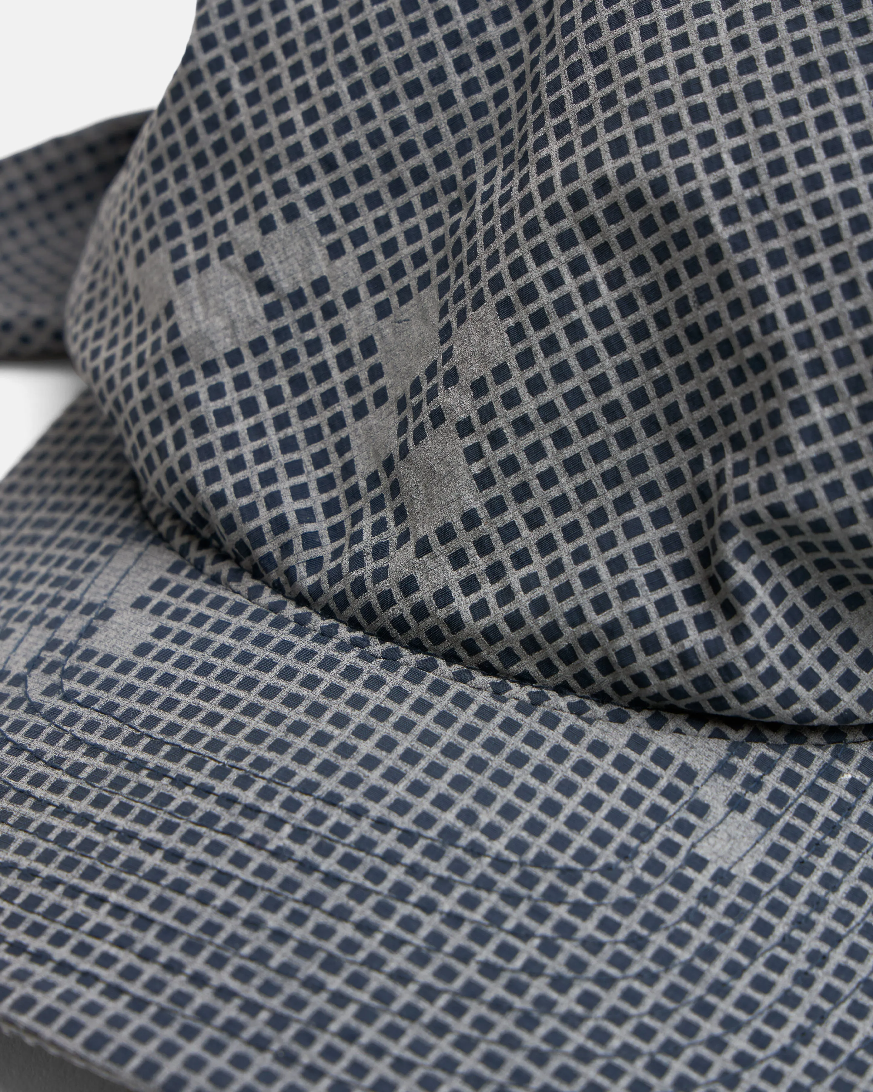 ANDREW BRIMMED BANDANA - NAVY / 3M REFLECTIVE SILVER PRINTED NYLON sold by 18 East product image thumbnail 4