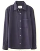 Washed Poplin LS - Midnight sold by Corridor