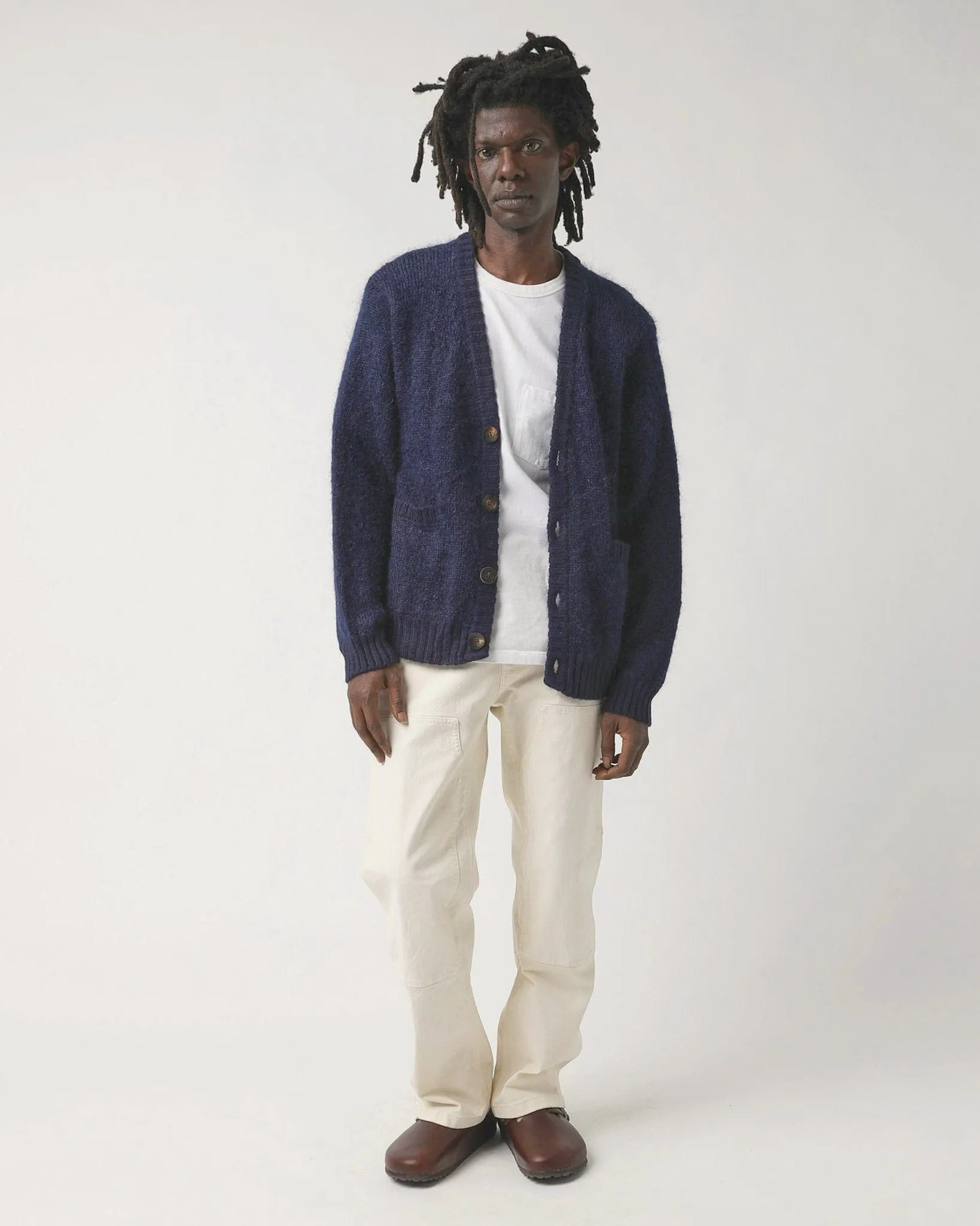 Mohair Cardigan - Navy sold by Corridor