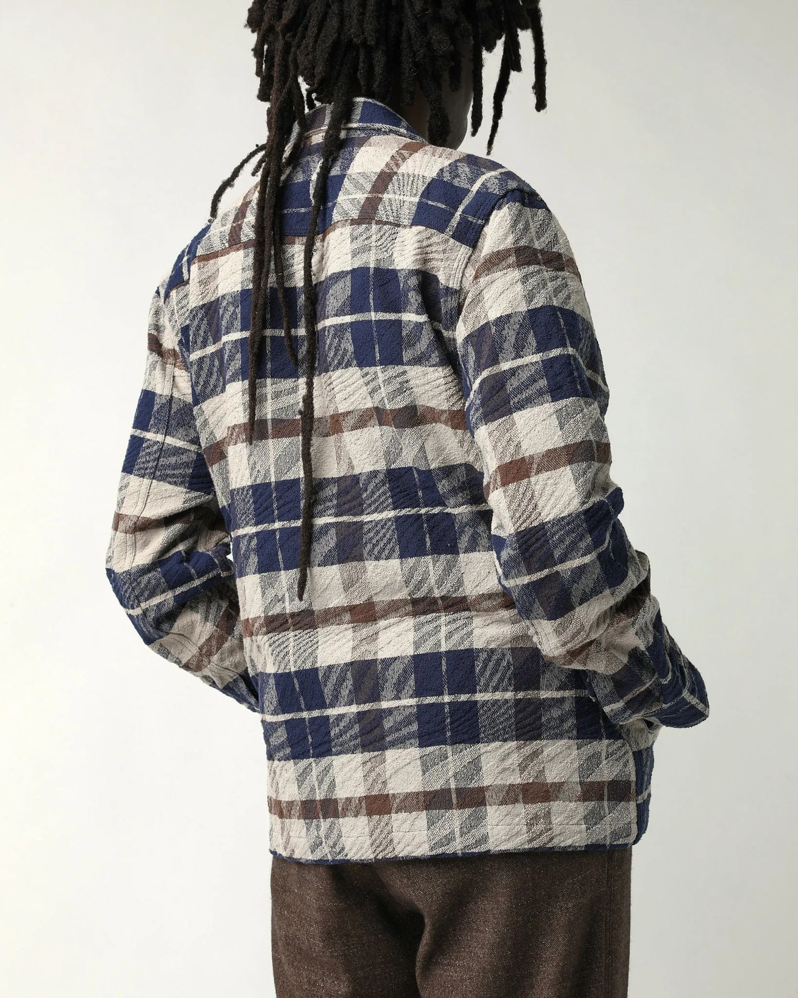 Jacquard Plaid Zip Jacket sold by Corridor product image thumbnail 3