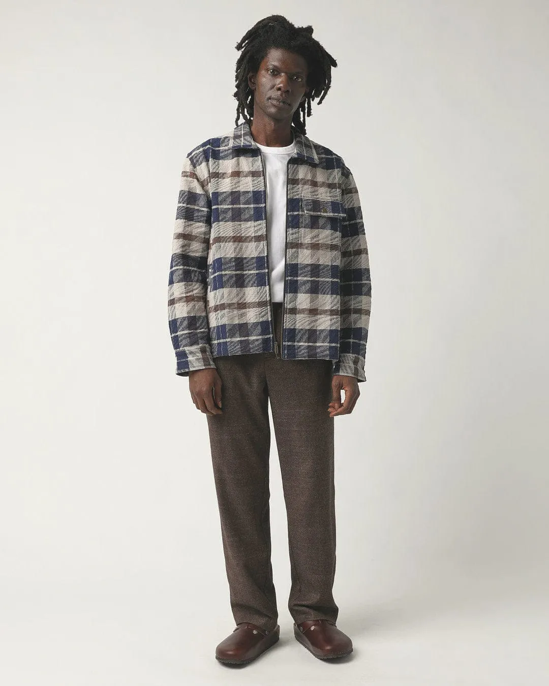 Jacquard Plaid Zip Jacket sold by Corridor product image thumbnail 2