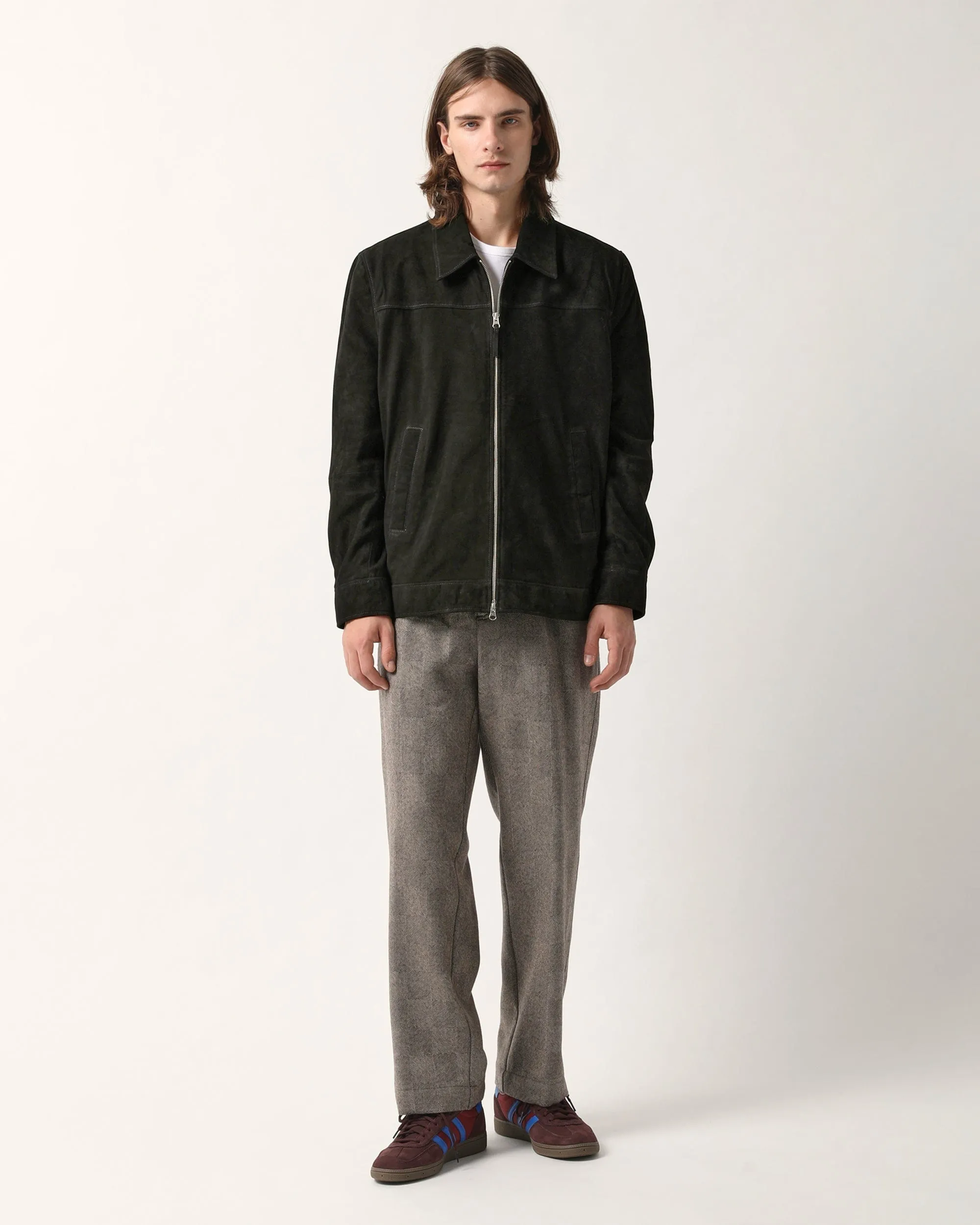 Suede Zip Jacket - Black sold by Corridor product image thumbnail 2