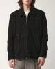 Suede Zip Jacket - Black sold by Corridor