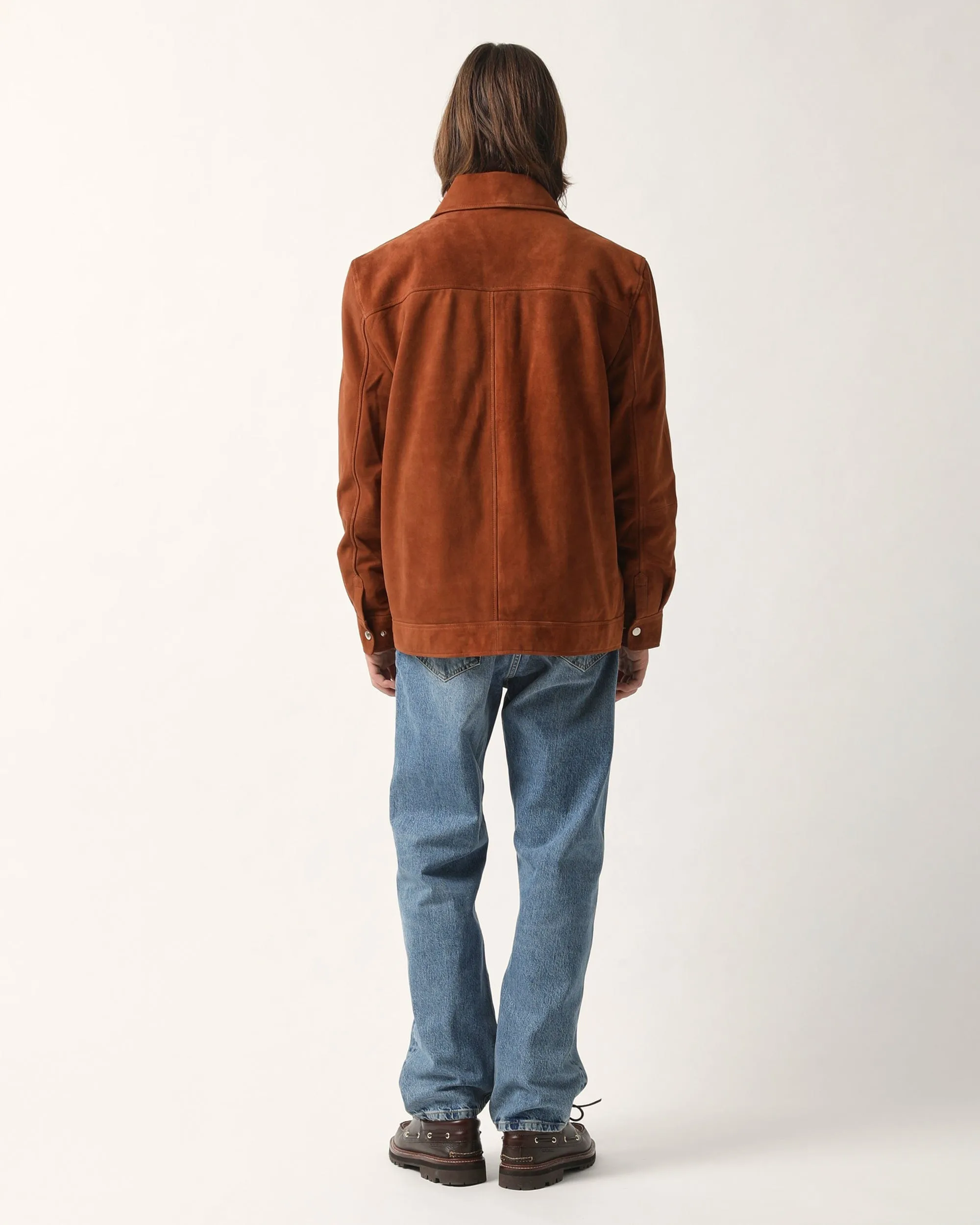 Suede Zip Jacket - Tobacco sold by Corridor product image thumbnail 4