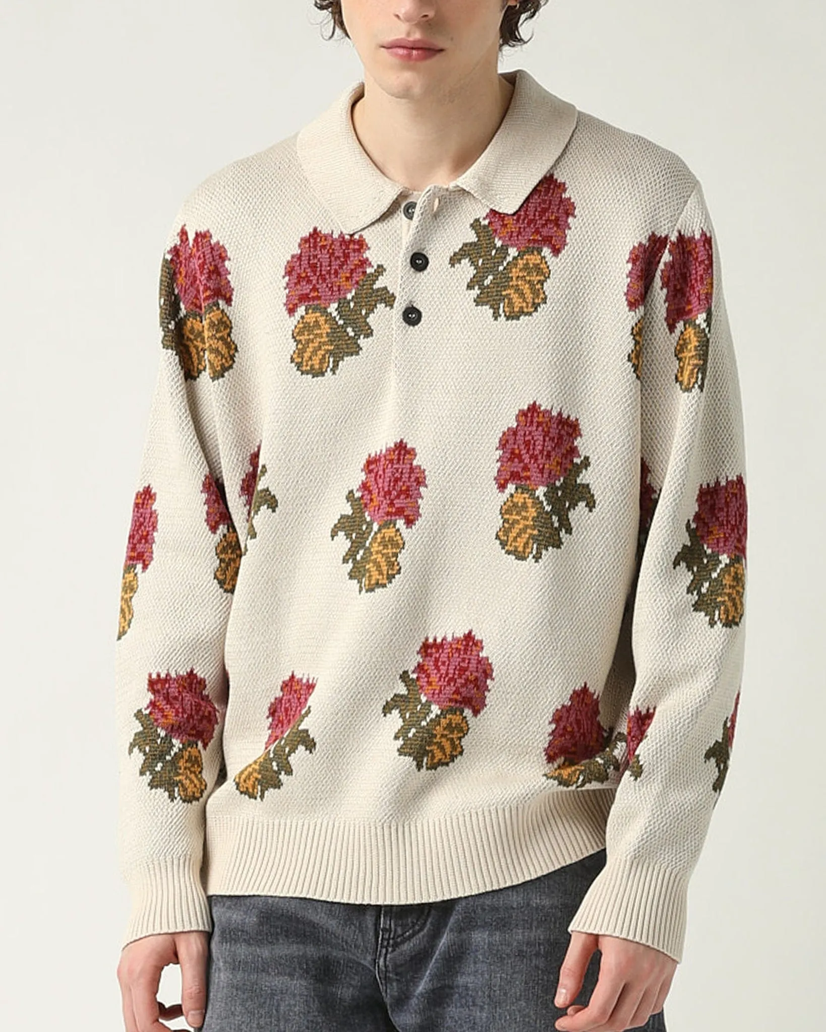 Floral Jacquard Polo sold by Corridor product image thumbnail 2