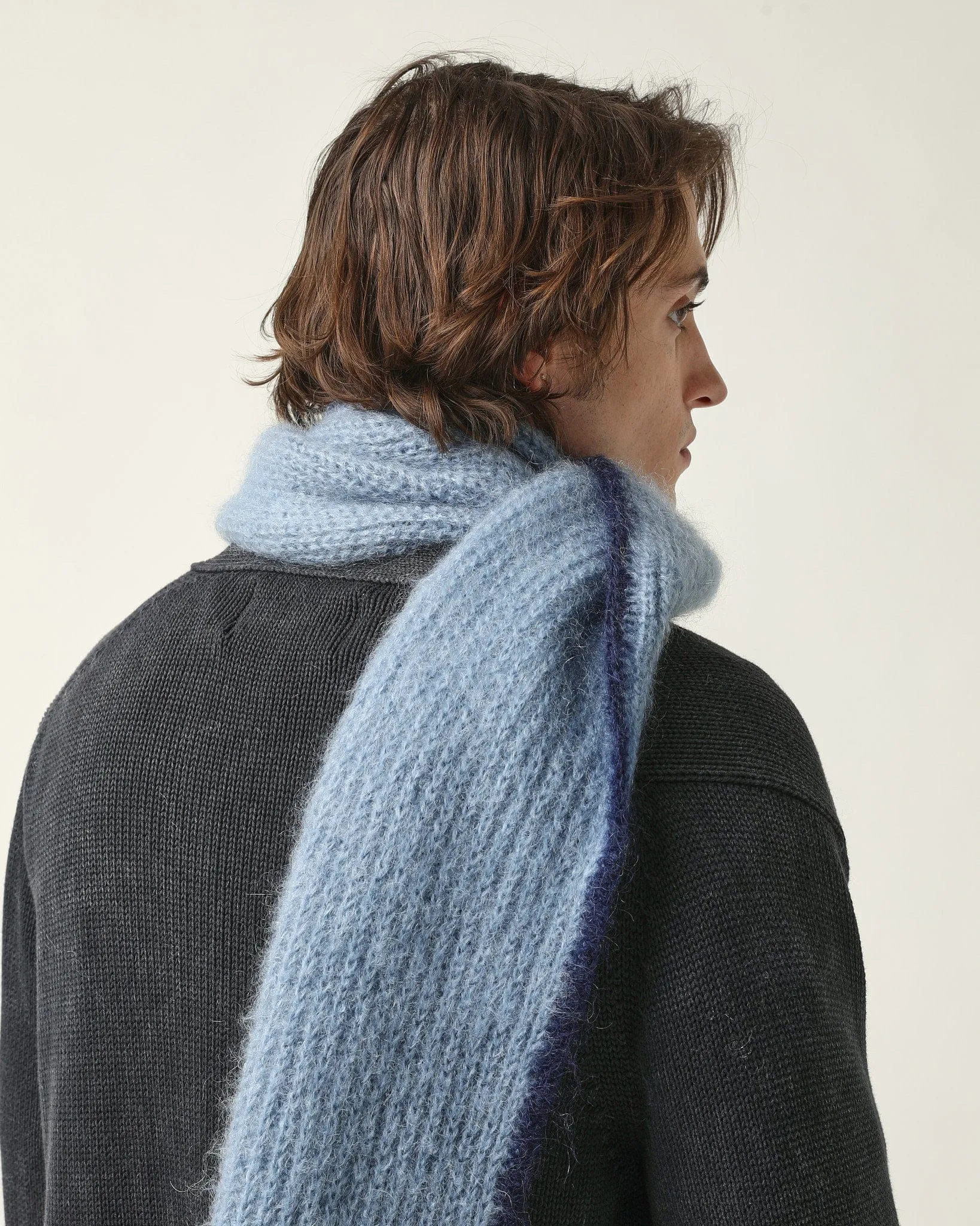 Mohair Scarf - Blue sold by Corridor product image thumbnail 3