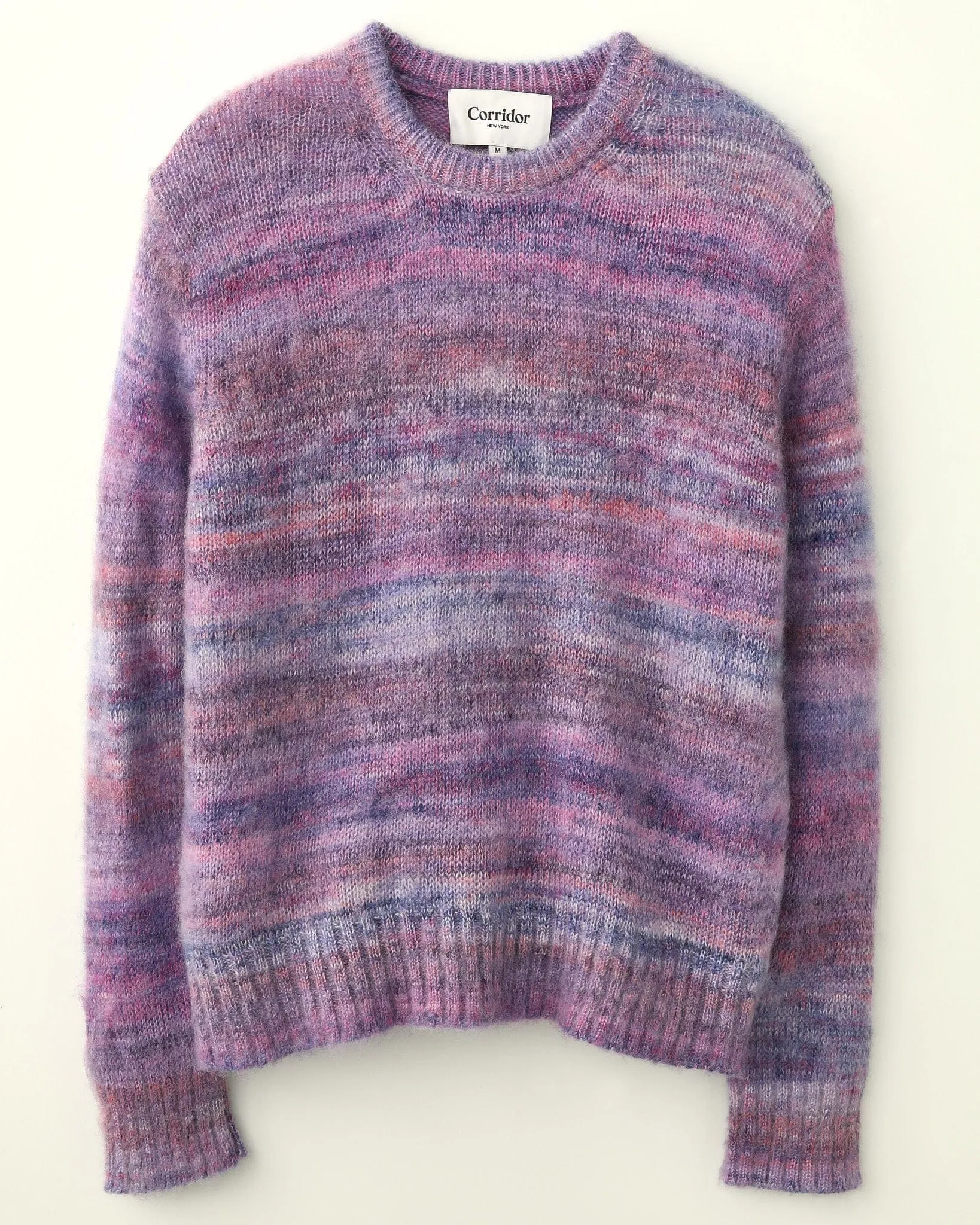 Space Dye Mohair Crewneck - Purple sold by Corridor
