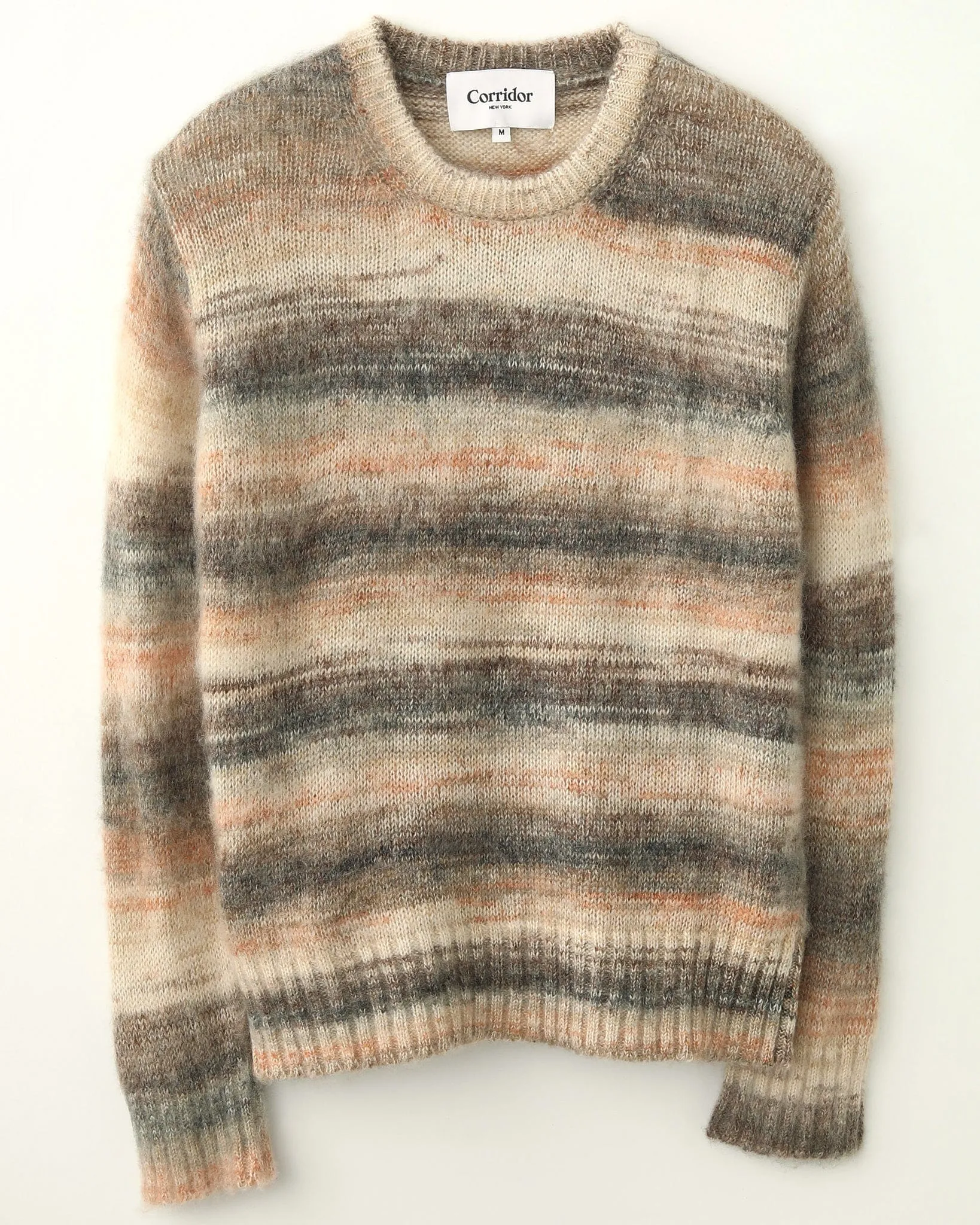 Space Dye Mohair Crewneck - Natural sold by Corridor