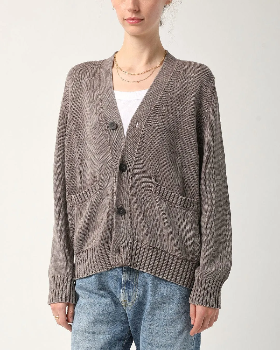 Acid Wash Cardigan - Purple sold by Corridor product image thumbnail 5