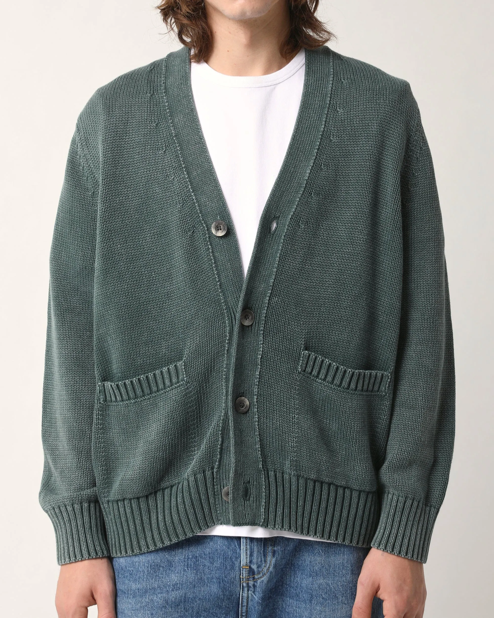 Acid Wash Cardigan - Green sold by Corridor product image thumbnail 3