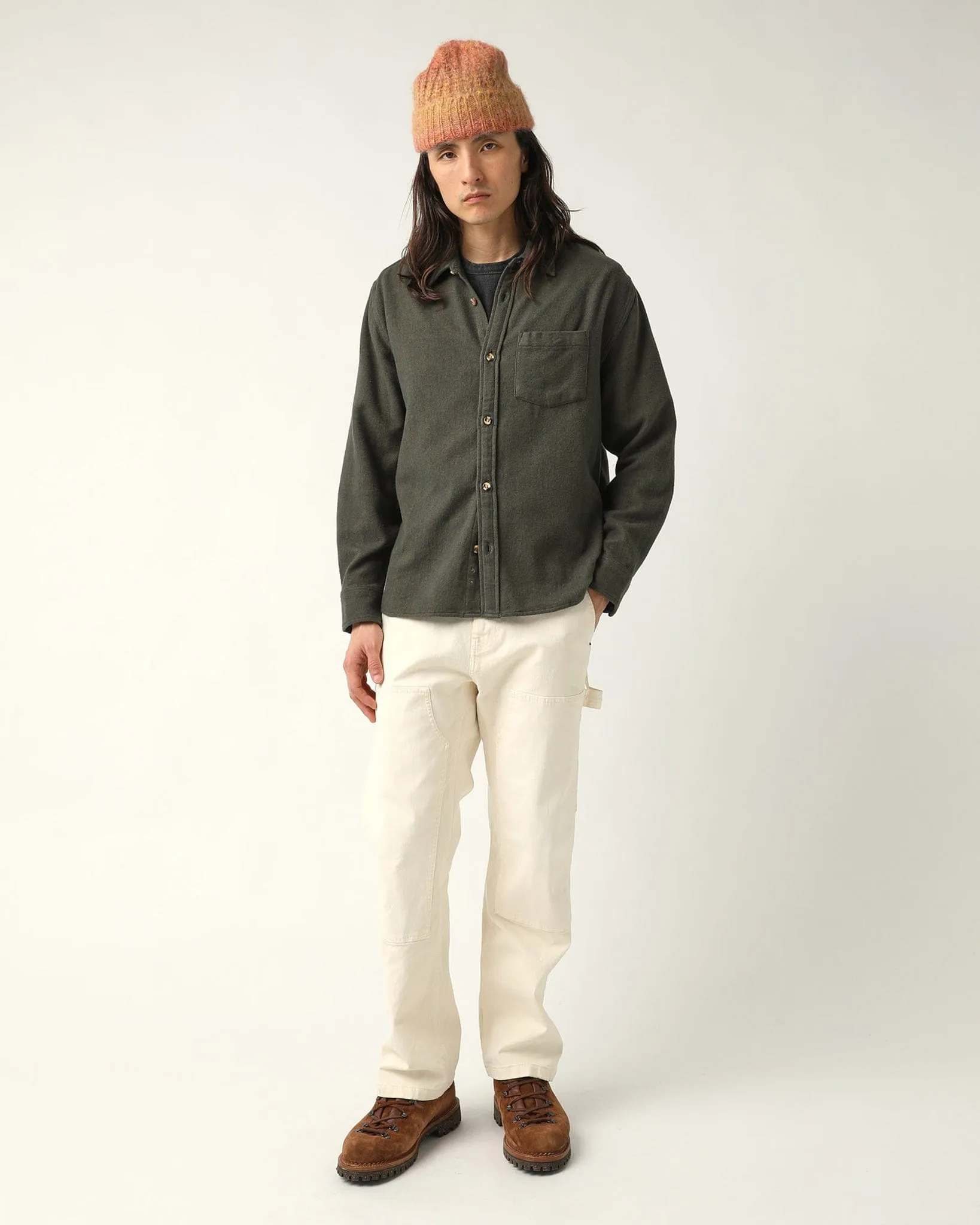 Brushed Flannel LS - Army sold by Corridor product image thumbnail 4