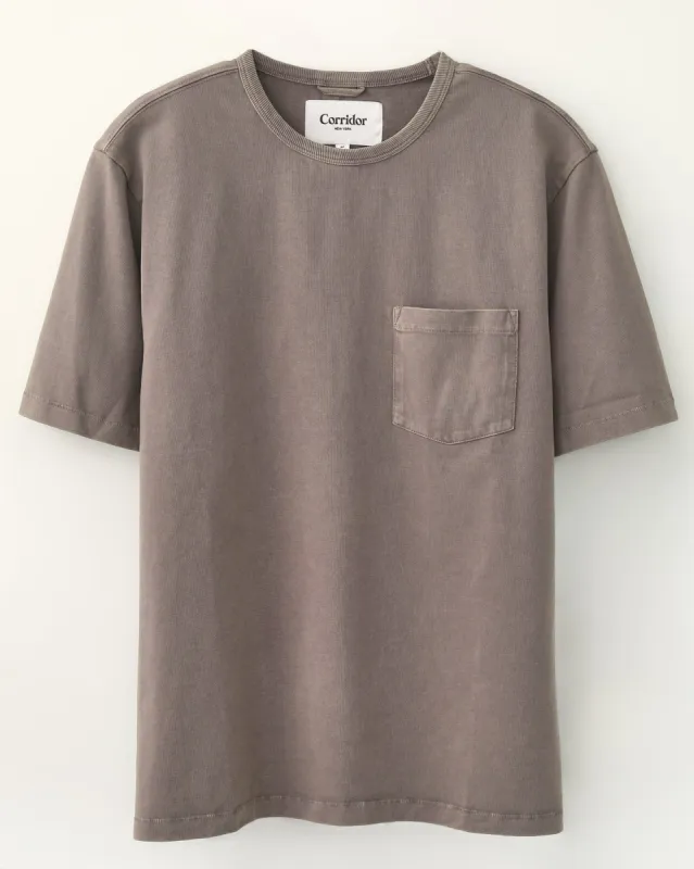 Garment Dyed Tee - Smoke sold by Corridor