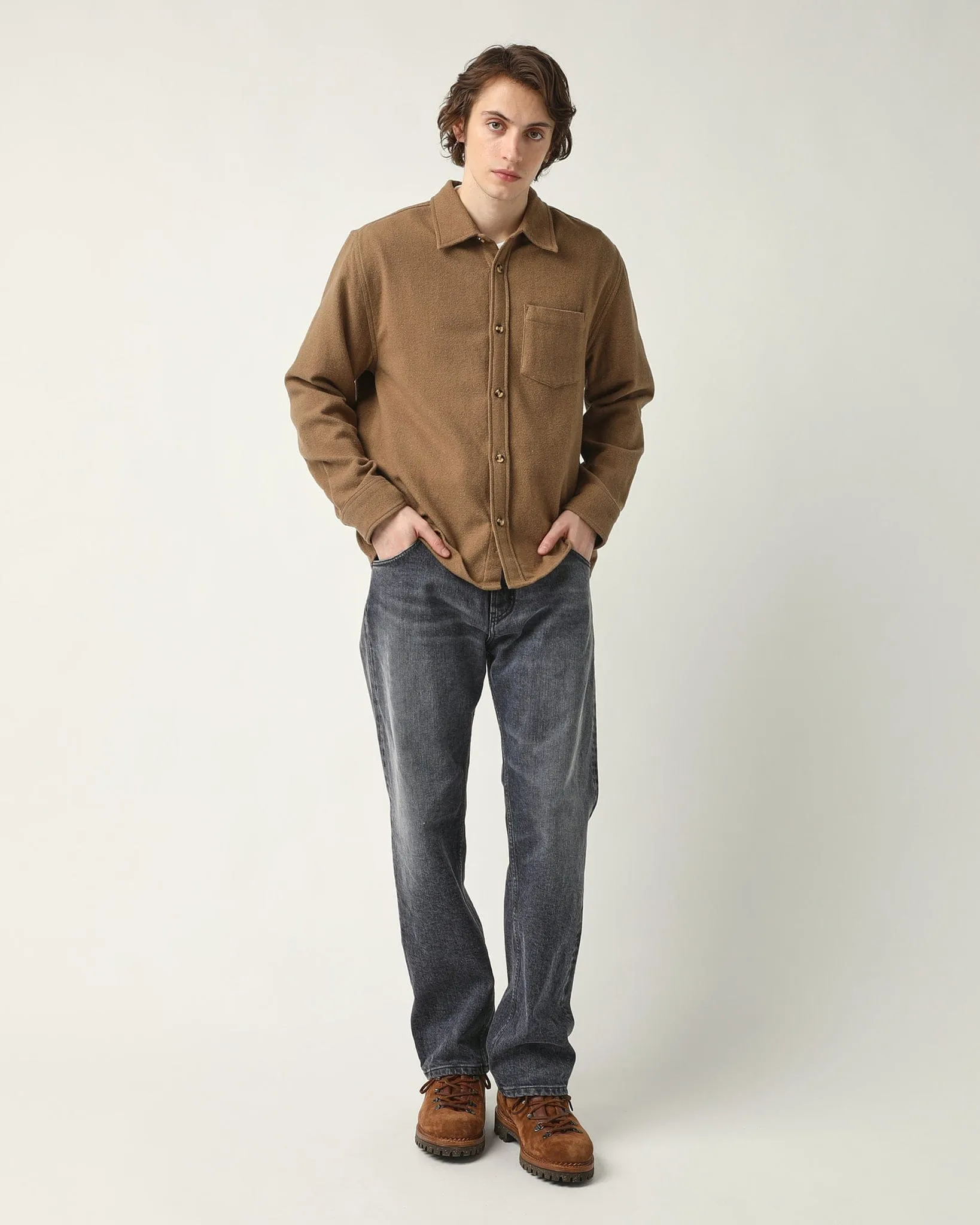 Brushed Flannel LS - Brown sold by Corridor product image thumbnail 3