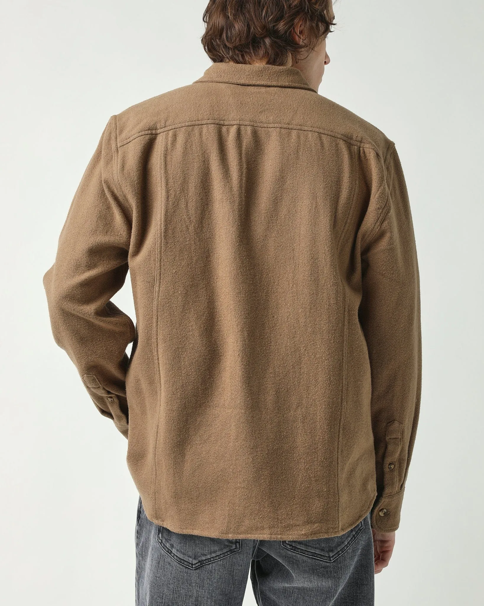 Brushed Flannel LS - Brown sold by Corridor product image thumbnail 4