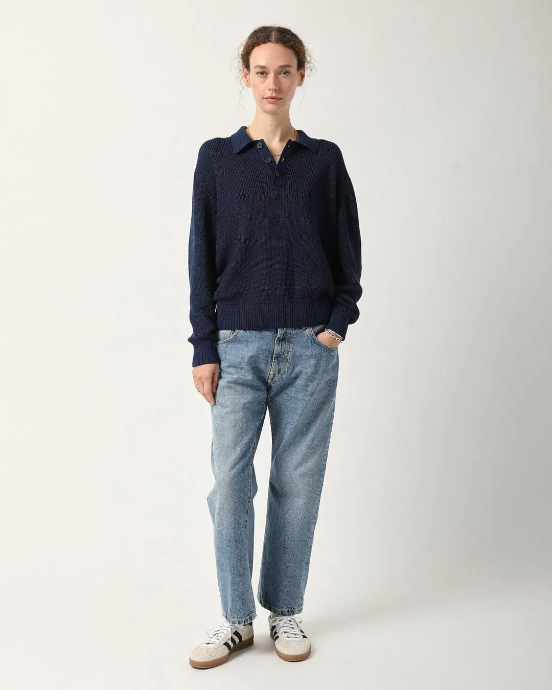LS Slouchy Polo - Navy sold by Corridor product image thumbnail 5