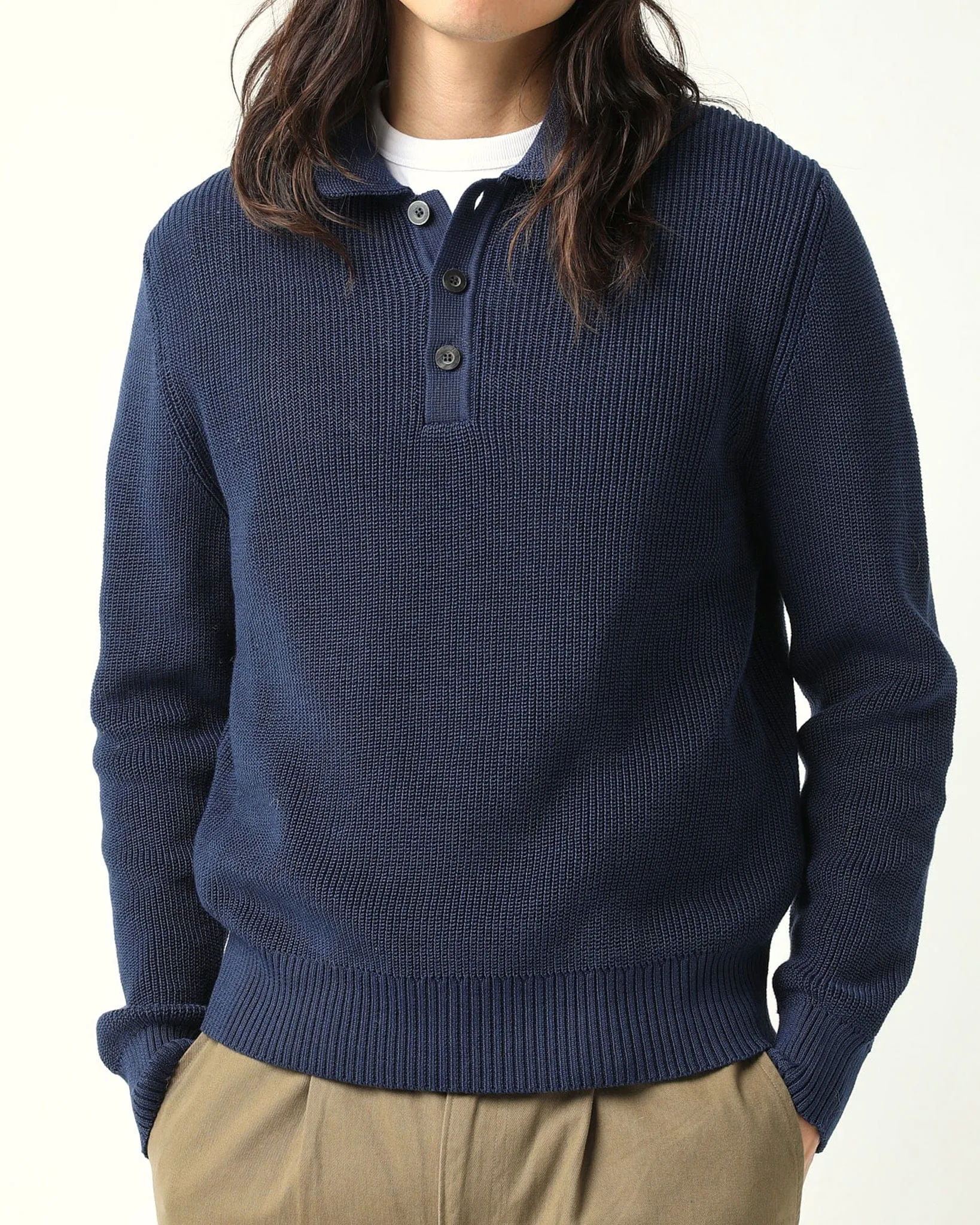 LS Slouchy Polo - Navy sold by Corridor product image thumbnail 3