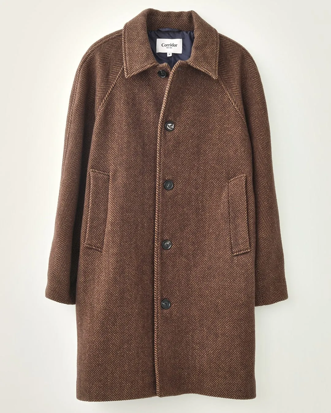 Herringbone Raglan sold by Corridor