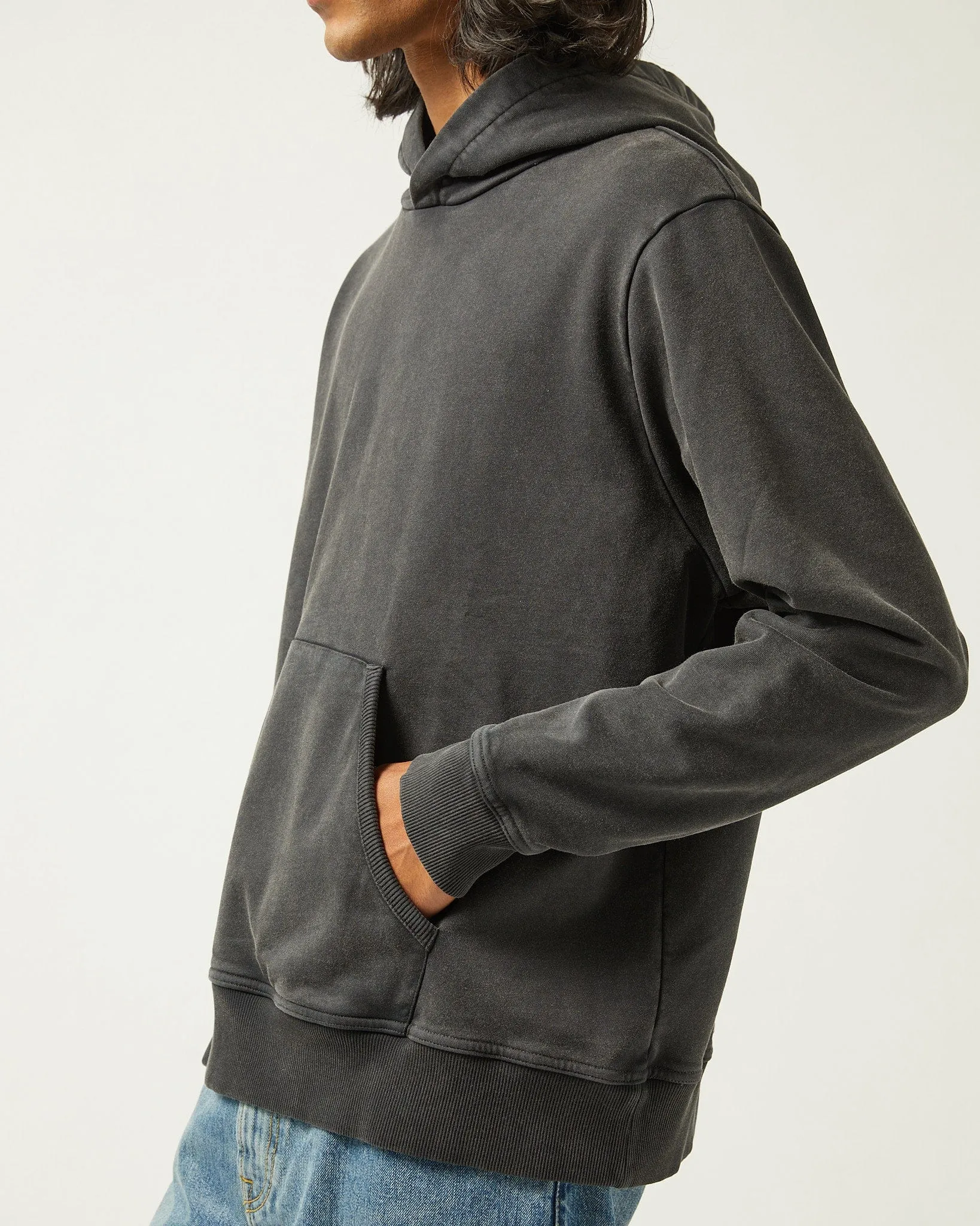 French Terry Hoodie - Washed Black sold by Corridor product image thumbnail 4