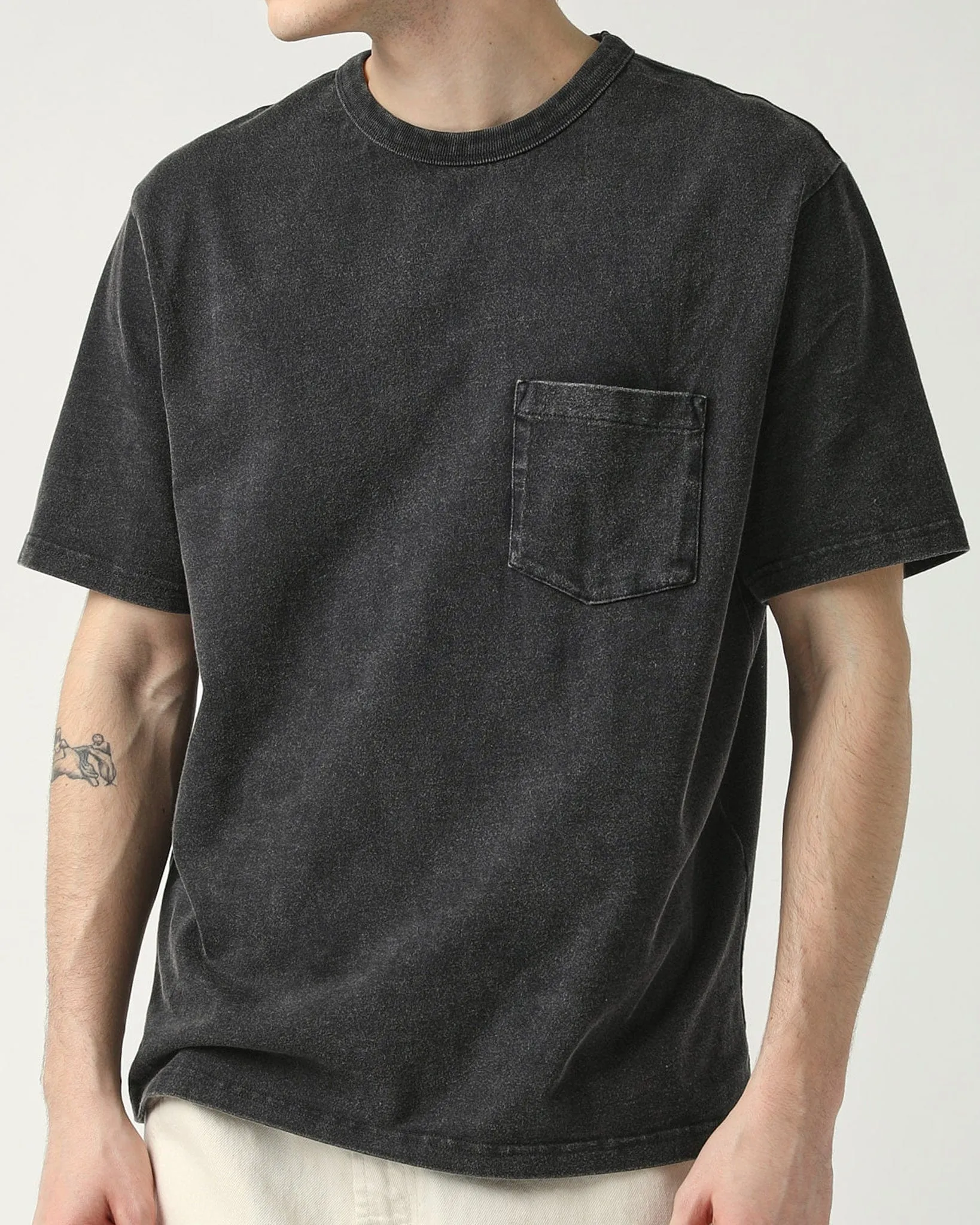 Organic Garment Dye Tee - Black sold by Corridor product image thumbnail 2