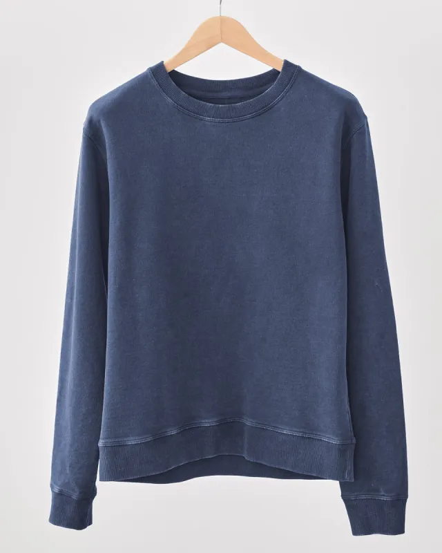 Acid Wash Sweatshirt - Navy sold by Corridor