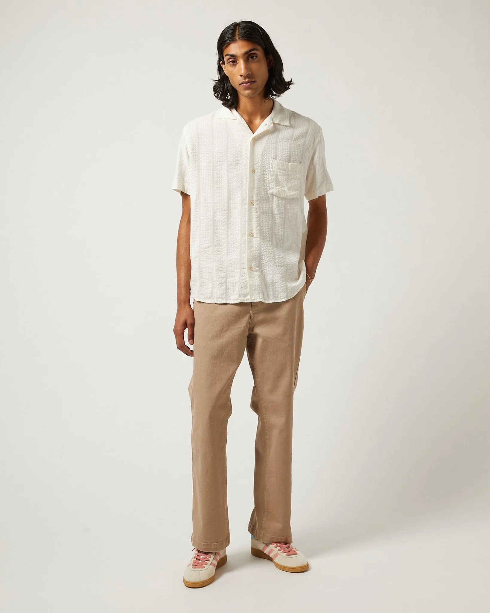 Striped Seersucker SS - White sold by Corridor product image thumbnail 2