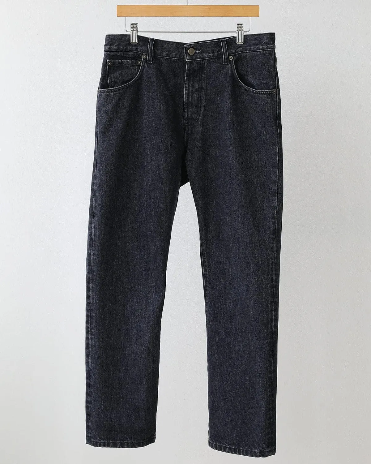 Organic Italian - 5 Pocket Jean - Washed Black sold by Corridor