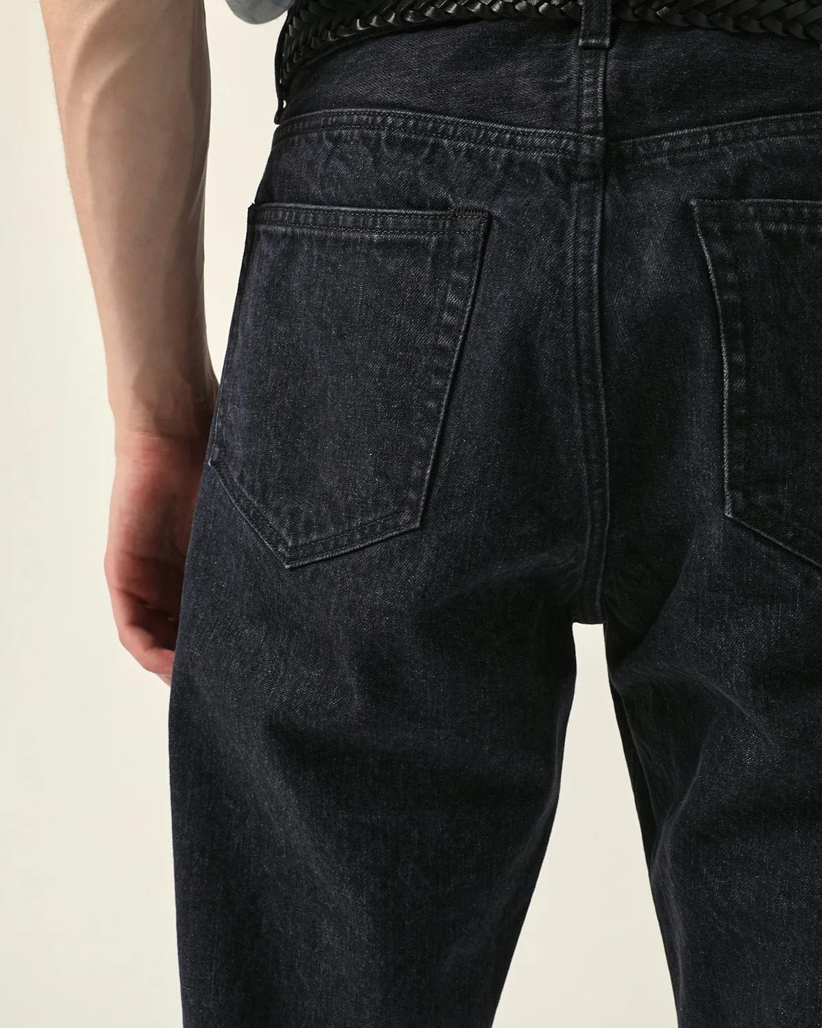 Organic Italian - 5 Pocket Jean - Washed Black sold by Corridor product image thumbnail 5