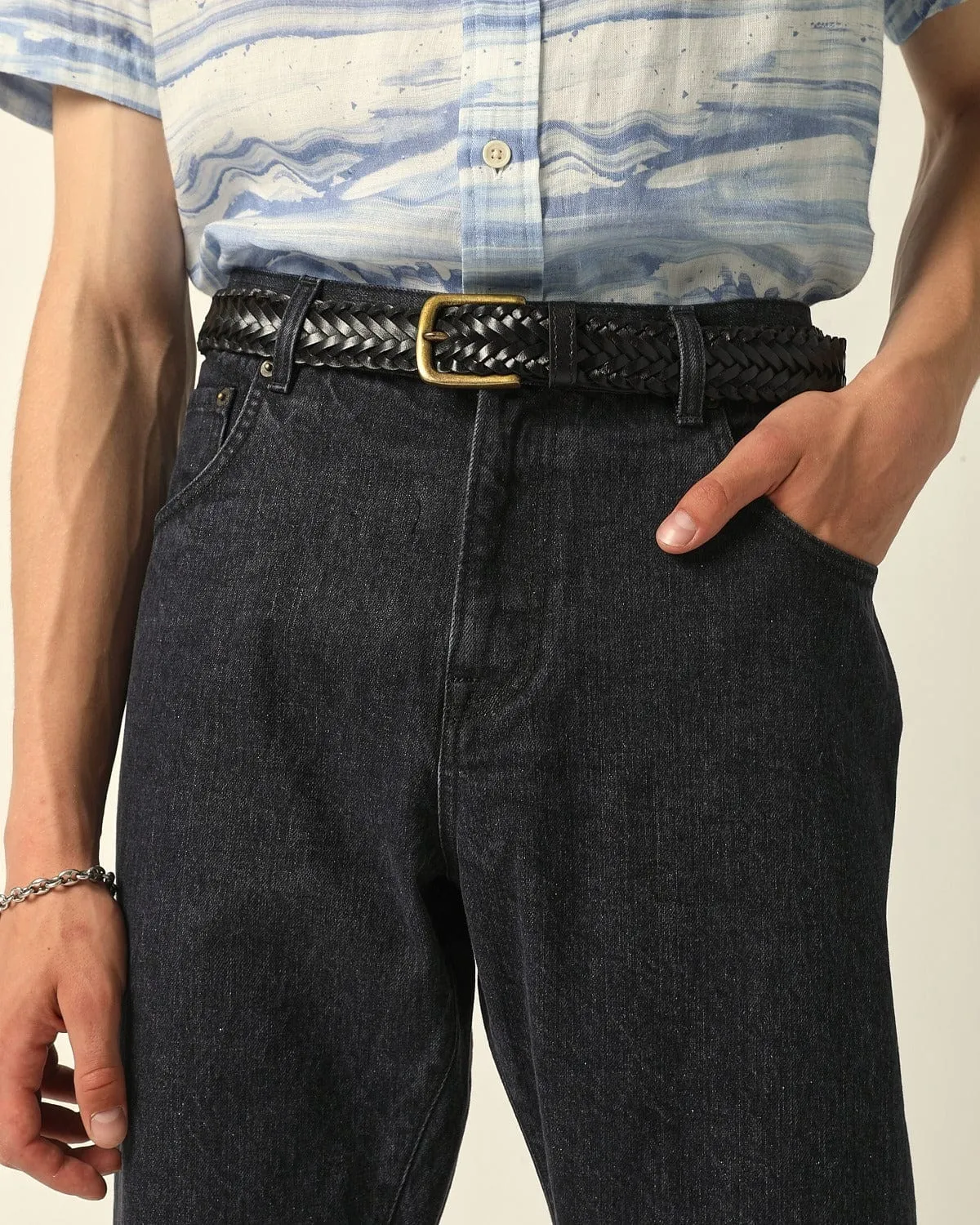 Organic Italian - 5 Pocket Jean - Washed Black sold by Corridor product image thumbnail 4