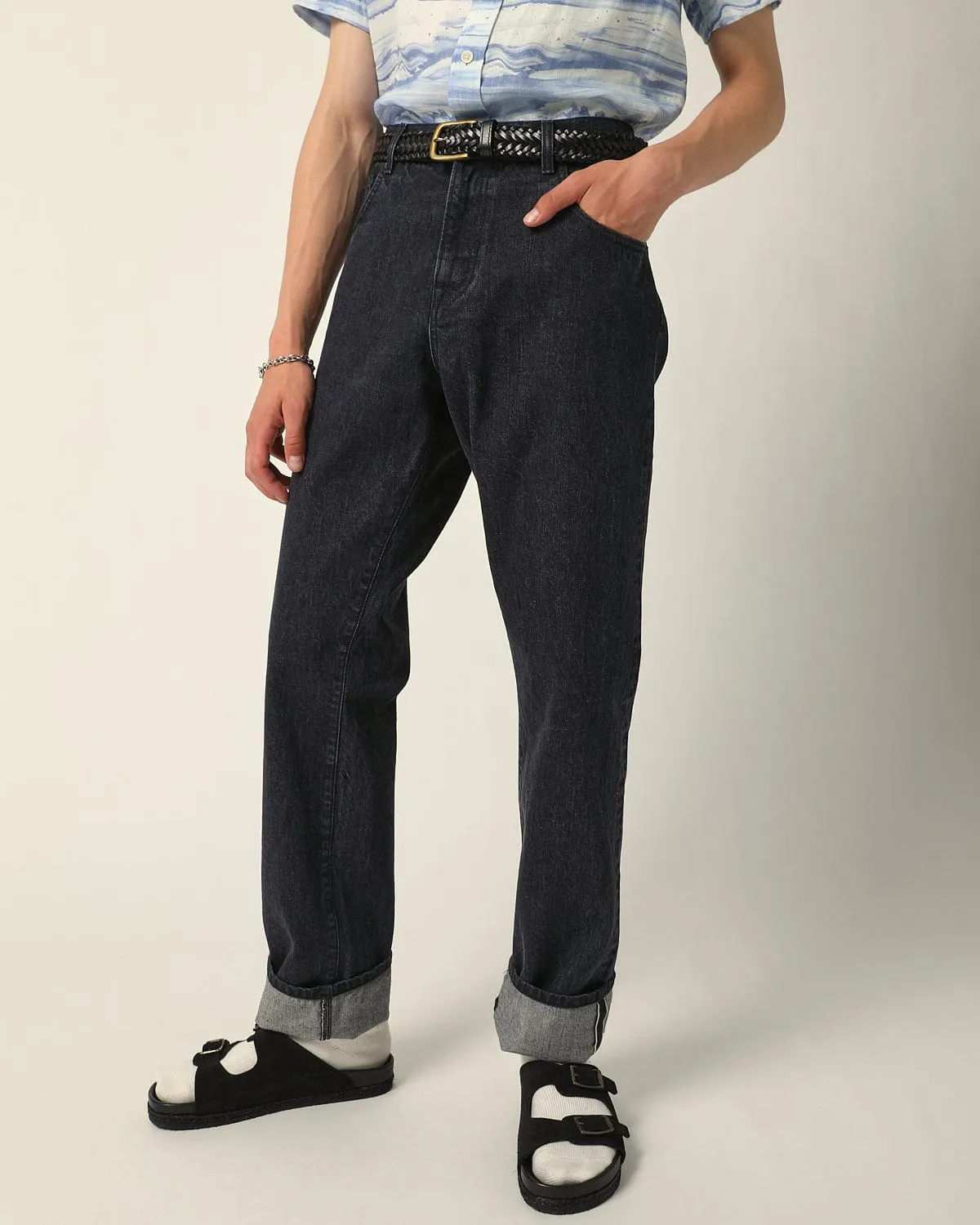 Organic Italian - 5 Pocket Jean - Washed Black sold by Corridor product image thumbnail 3