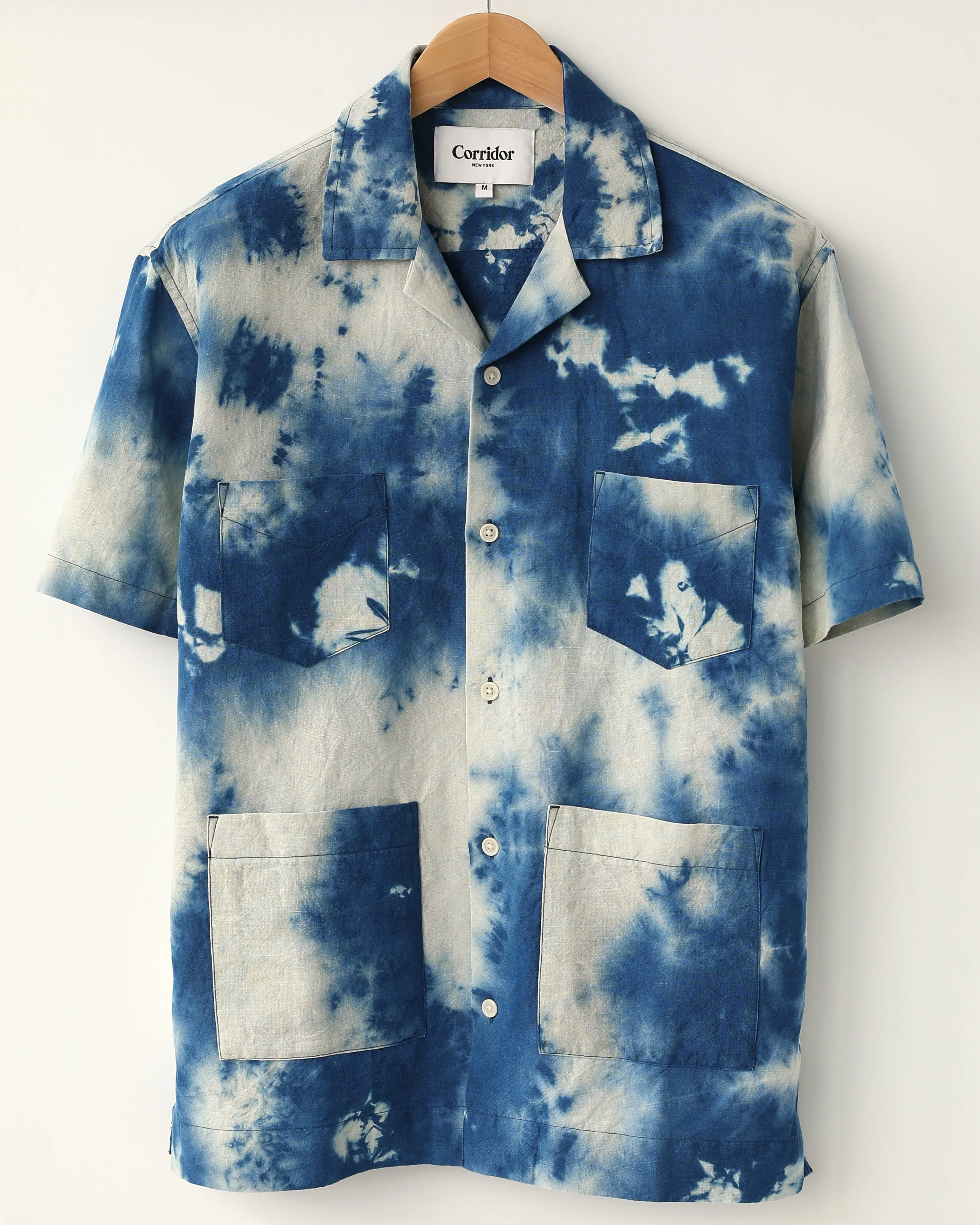 Tie Dye Linen Summer Shirt sold by Corridor