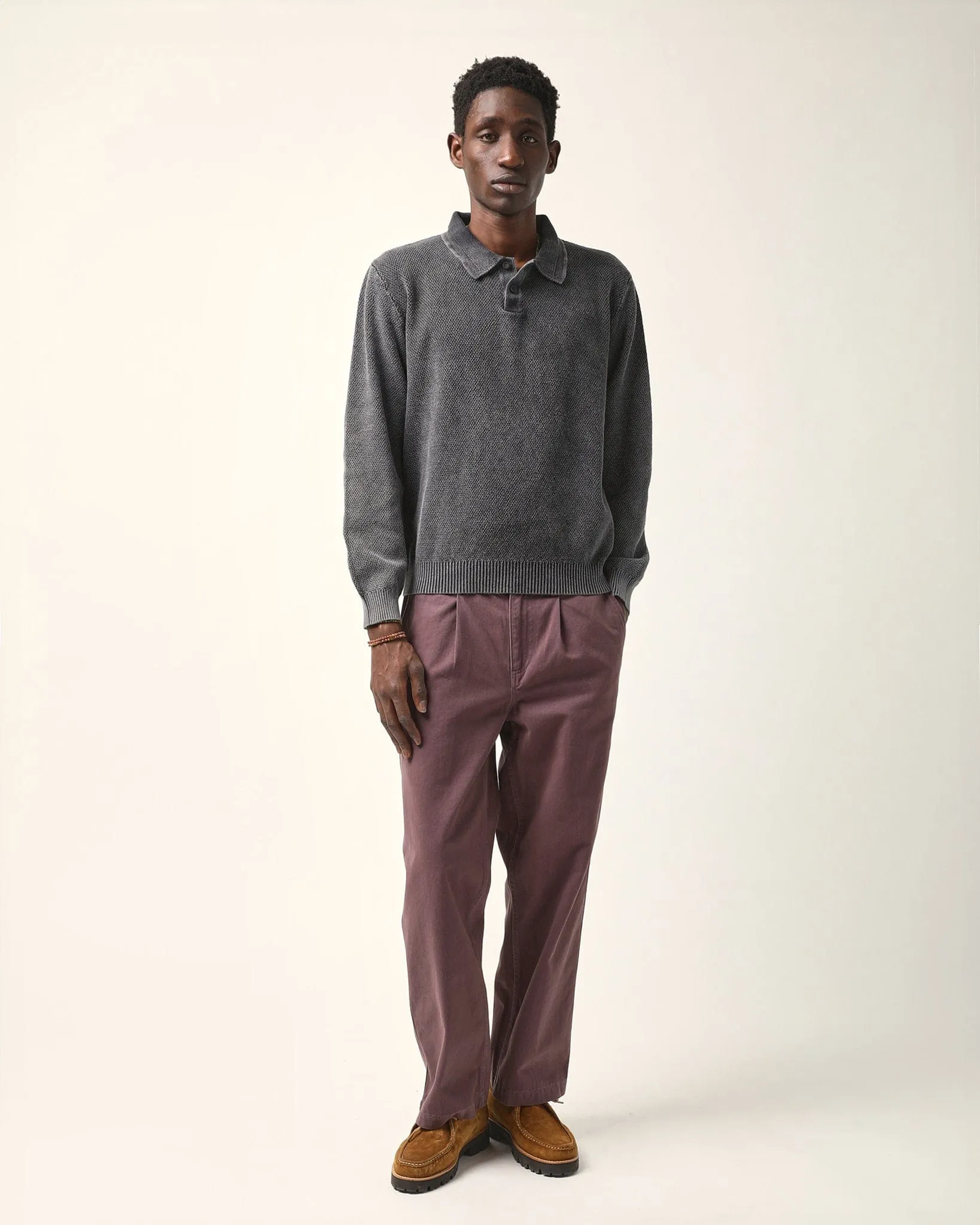 LS Rice Stitch Polo - Black sold by Corridor product image thumbnail 2