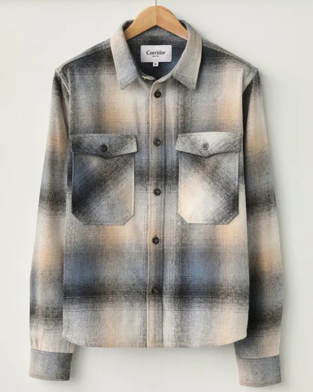 Ombre Plaid Kingston Jacket sold by Corridor