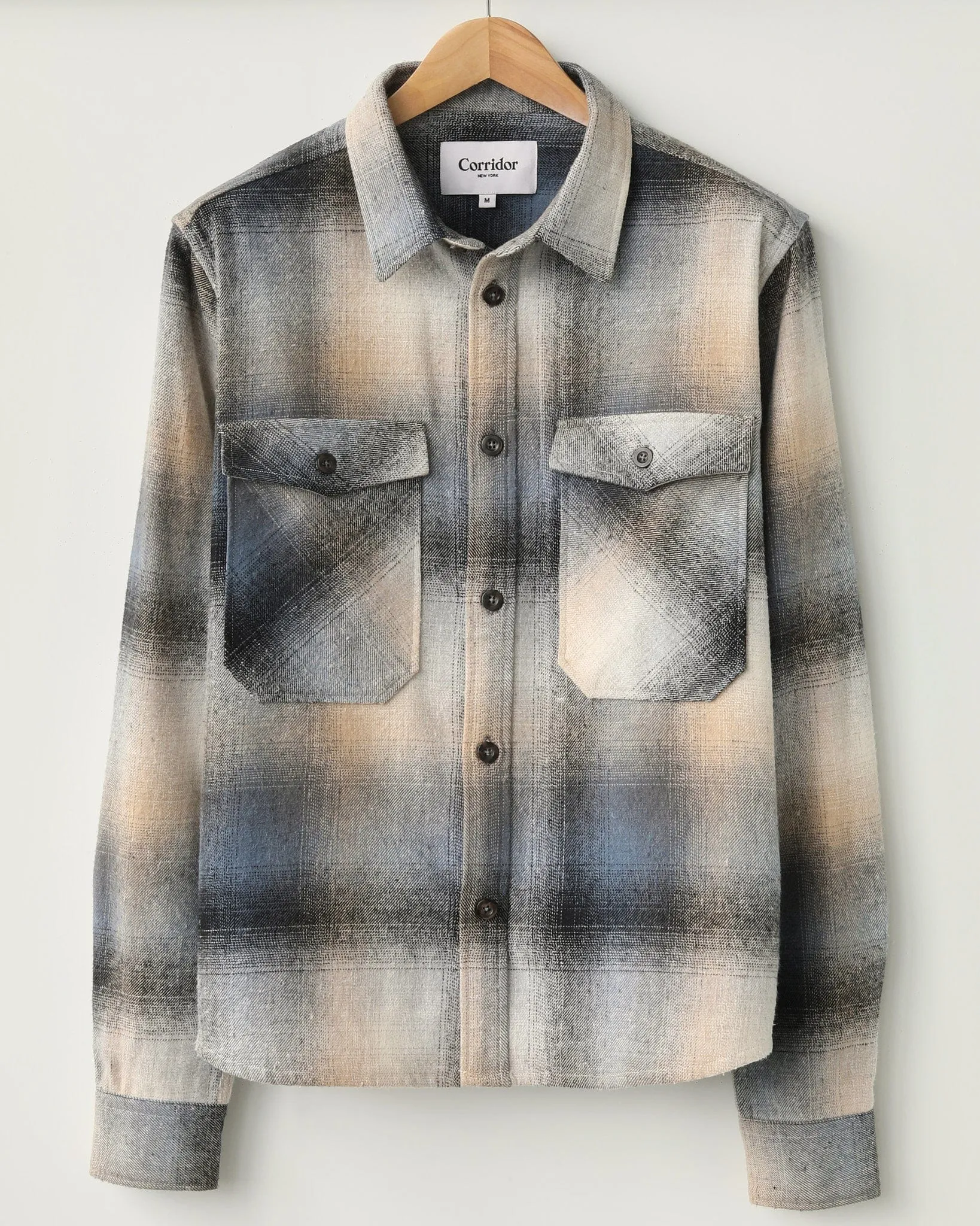 Ombre Plaid Kingston Jacket sold by Corridor