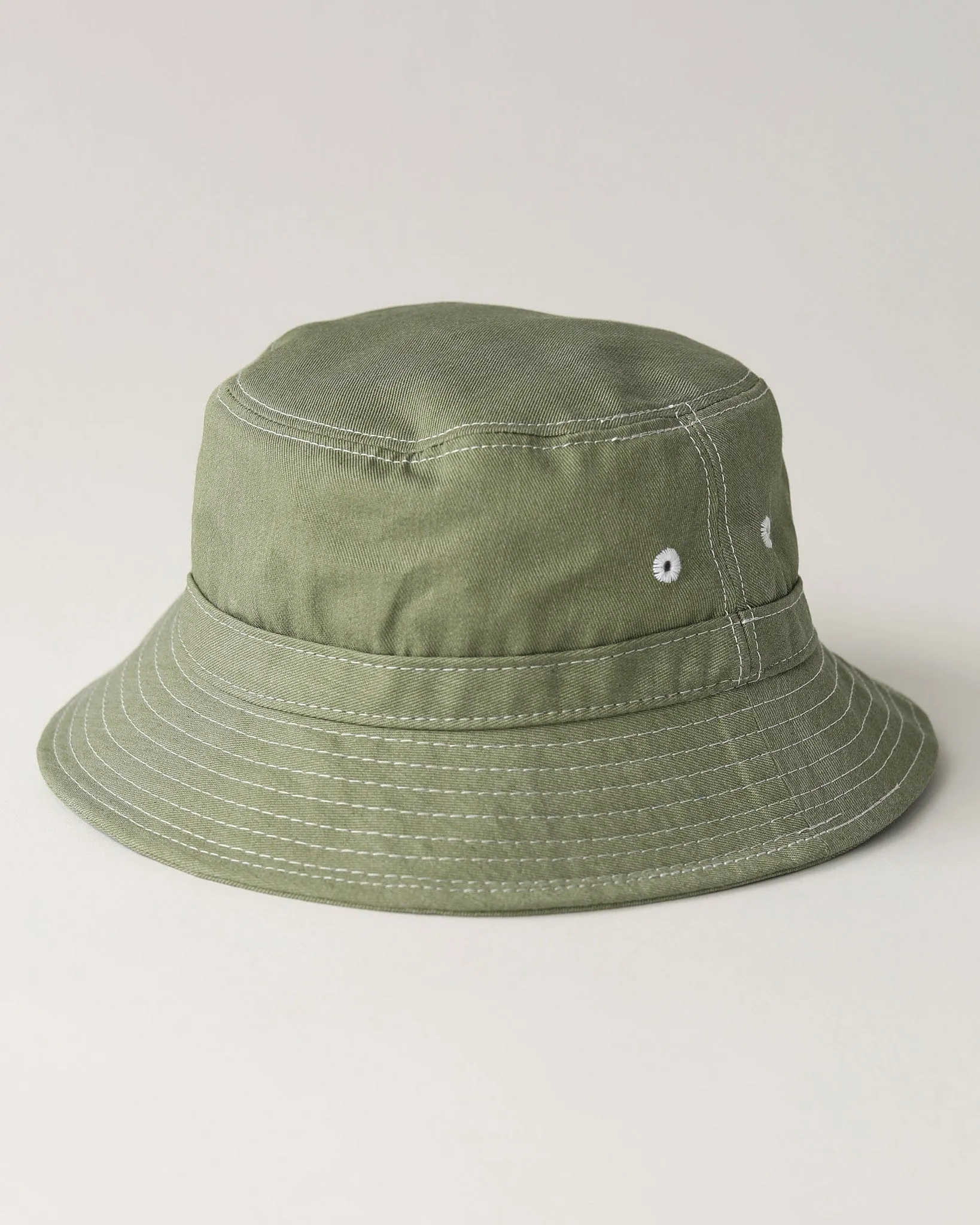Recycled Bucket Hat - Olive Contrast sold by Corridor