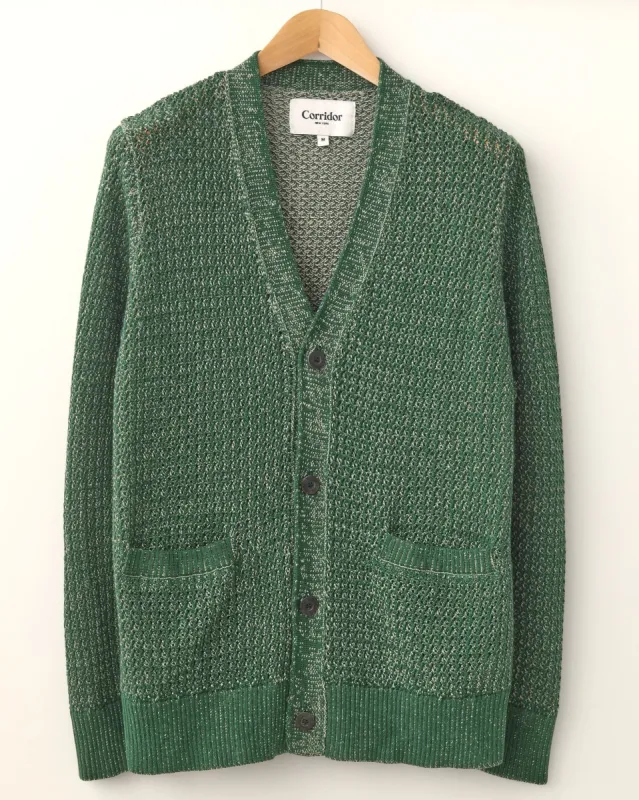 Marled Cardigan - Green sold by Corridor