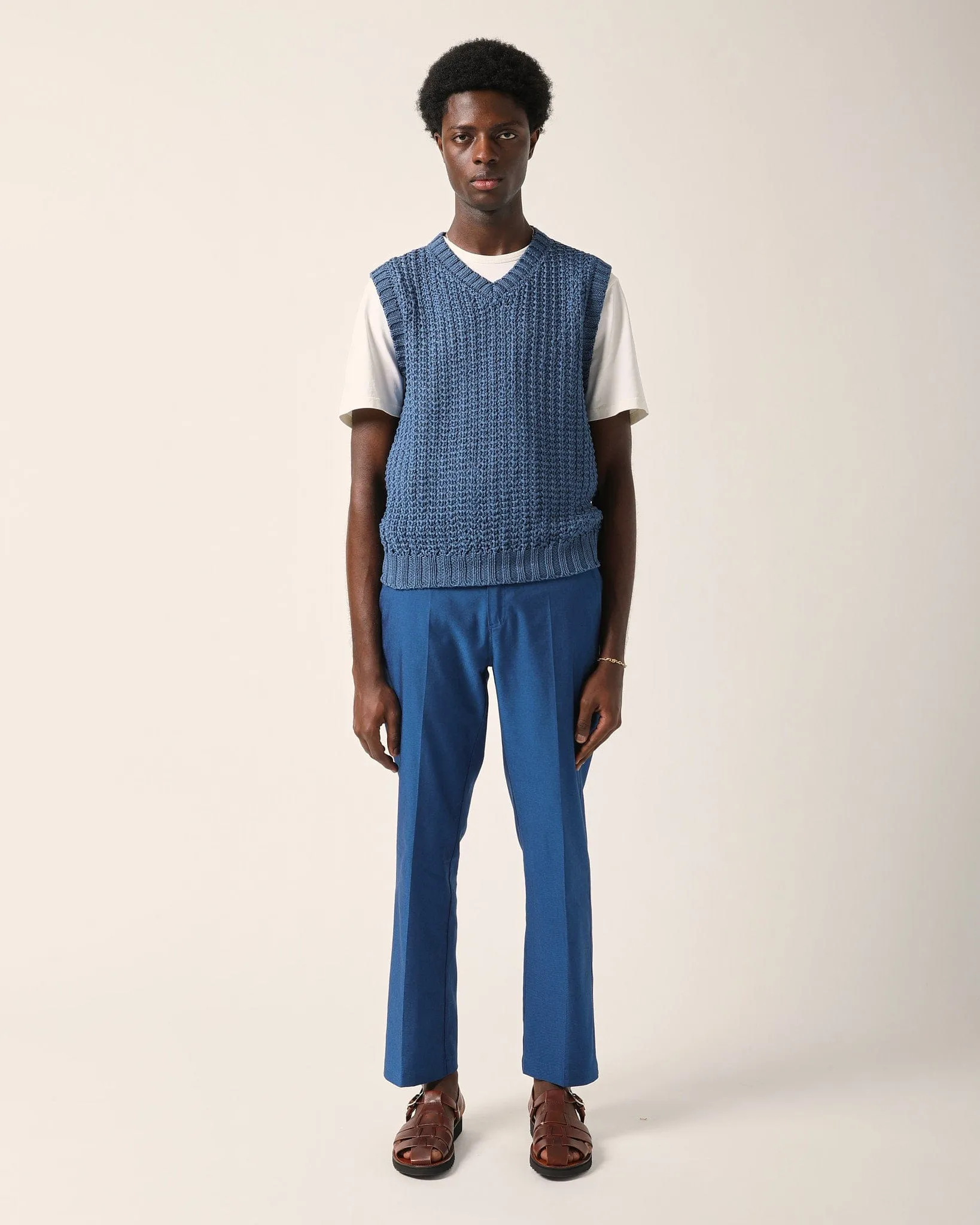 Mercerized Vest - Blue sold by Corridor product image thumbnail 2