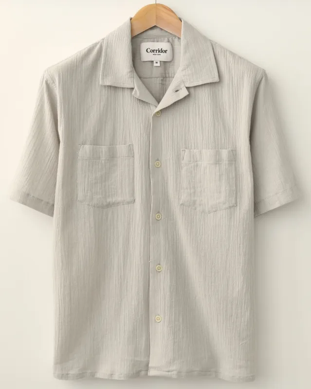 High Twist SS Camp - Grey sold by Corridor