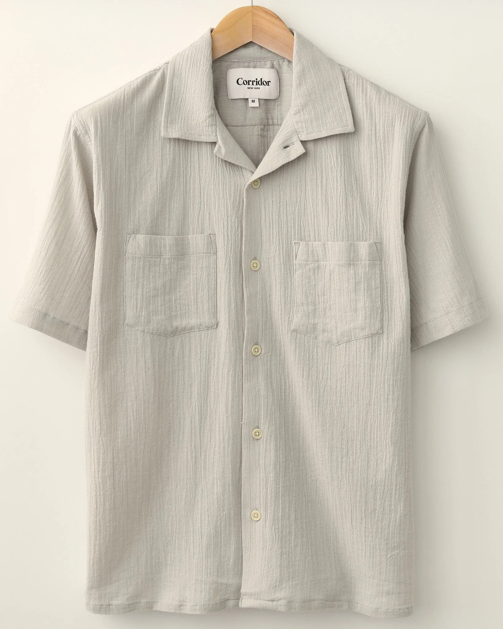 High Twist SS Camp - Grey sold by Corridor