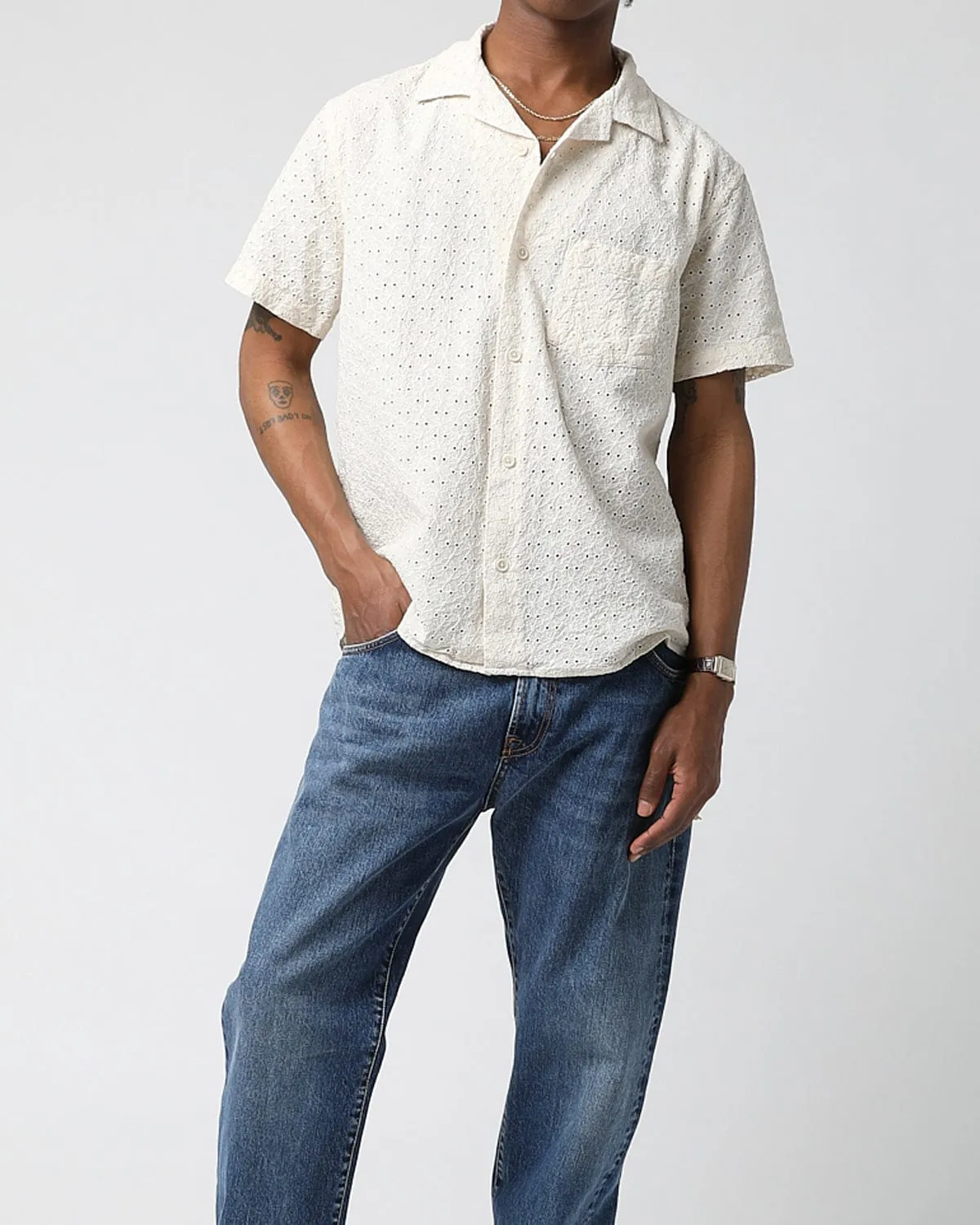 Floral Eyelet SS - Natural sold by Corridor product image thumbnail 5