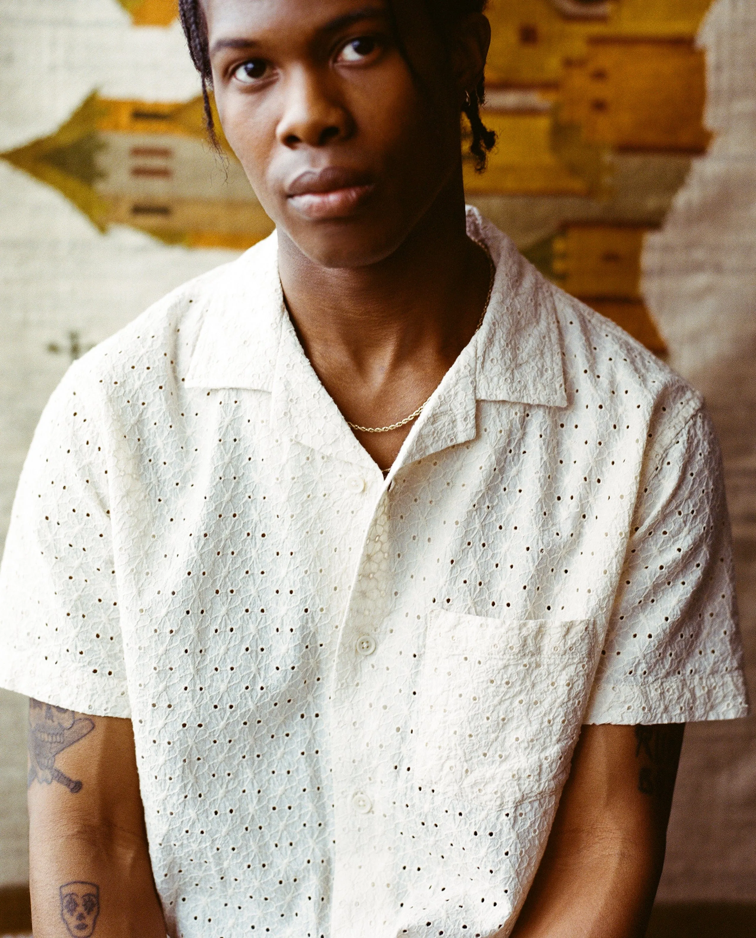 Floral Eyelet SS - Natural sold by Corridor product image thumbnail 3
