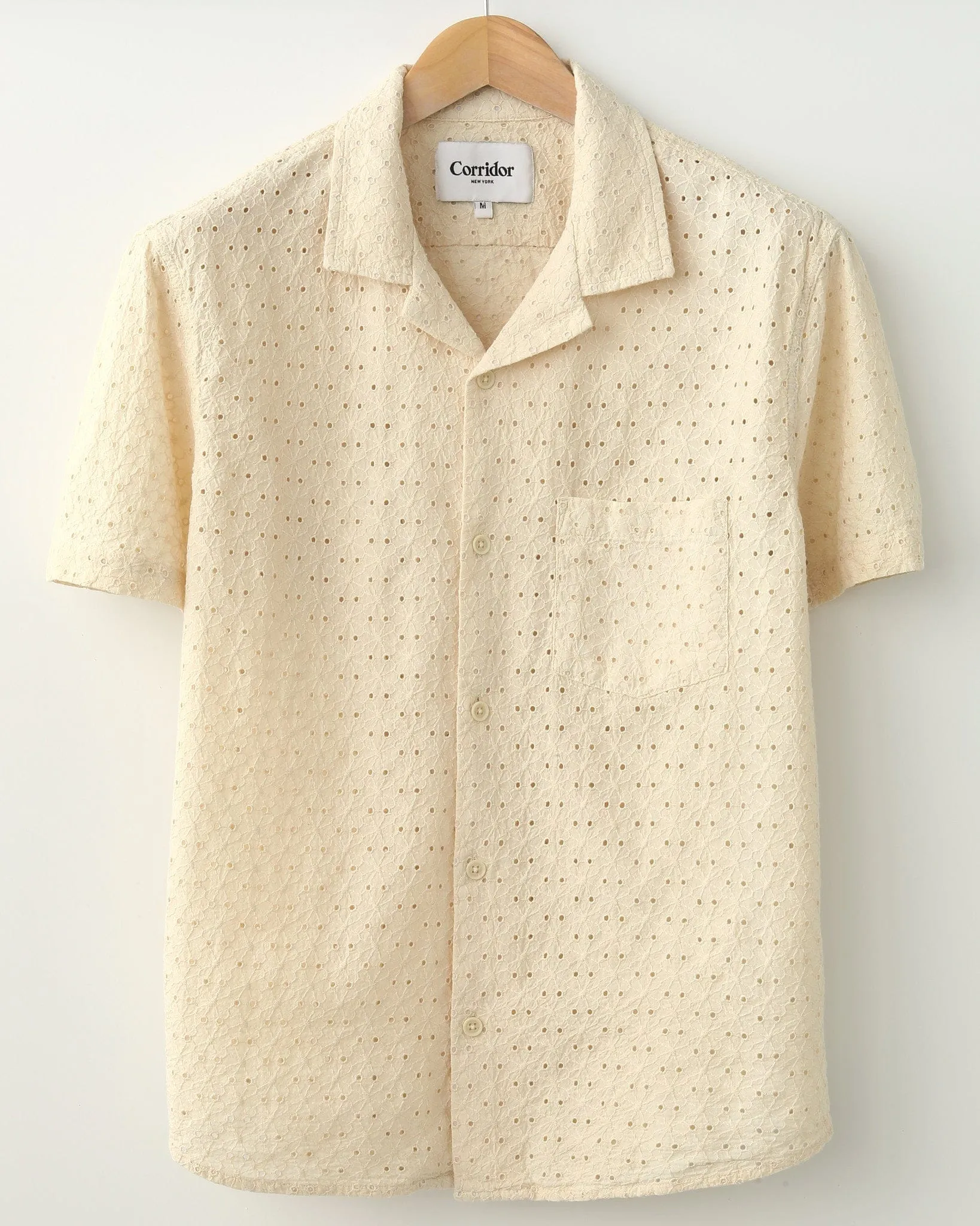 Floral Eyelet SS - Natural sold by Corridor